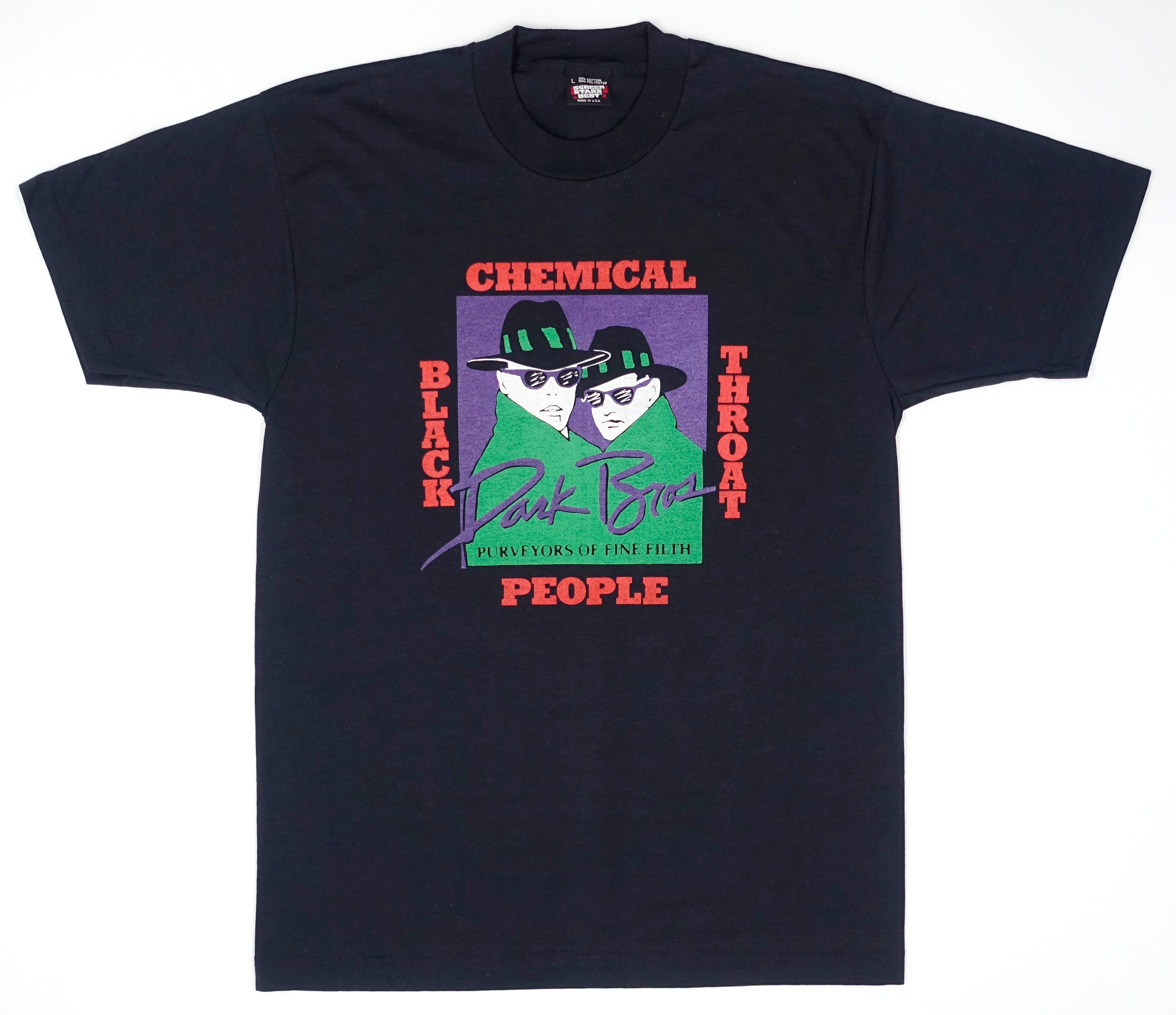 Chemical People – Black Throat 1988 Tour Shirt (Black) Size Large