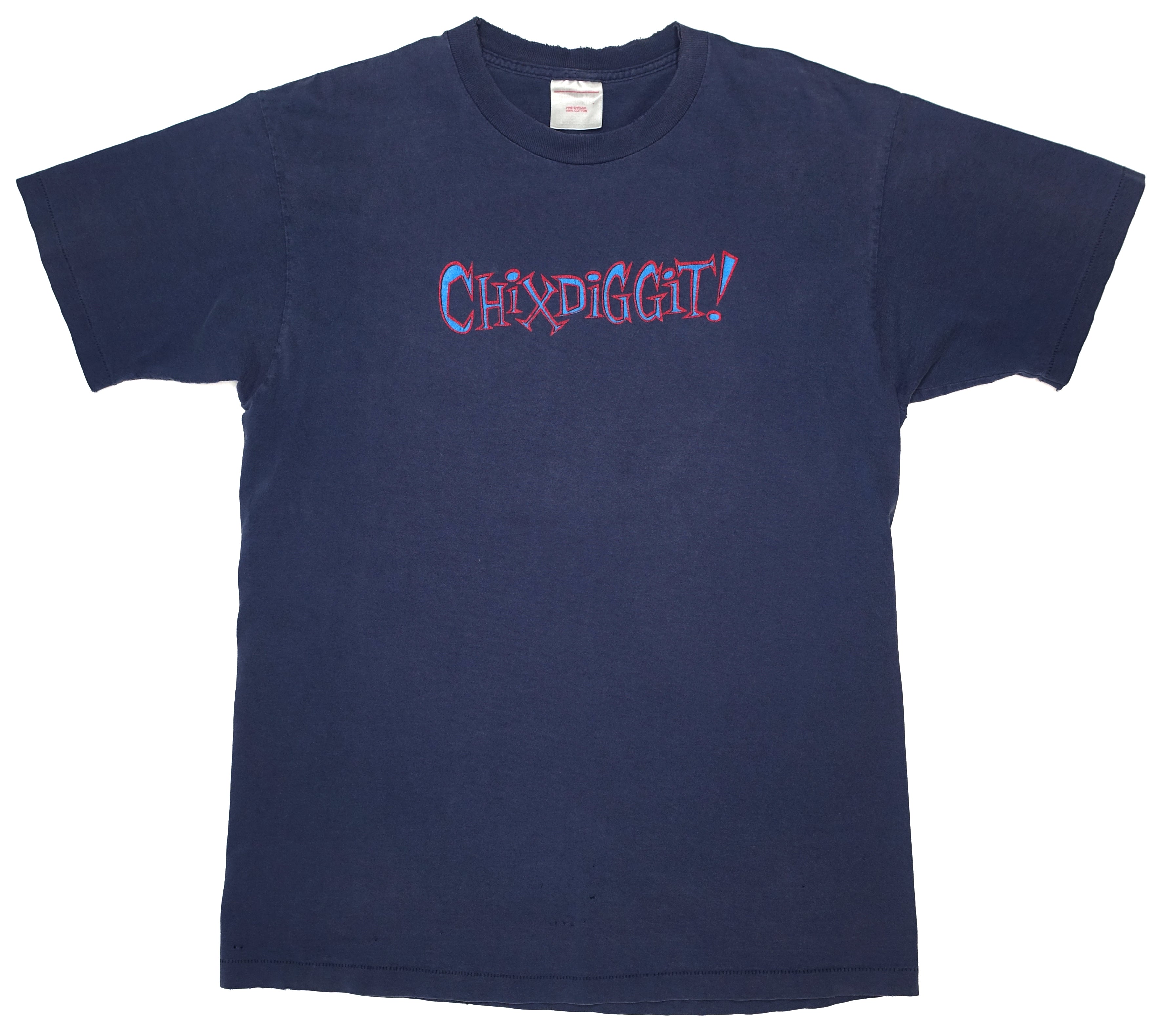 Chixdiggit! - Chixdiggit! 90's Tour Shirt (Navy) Size Large