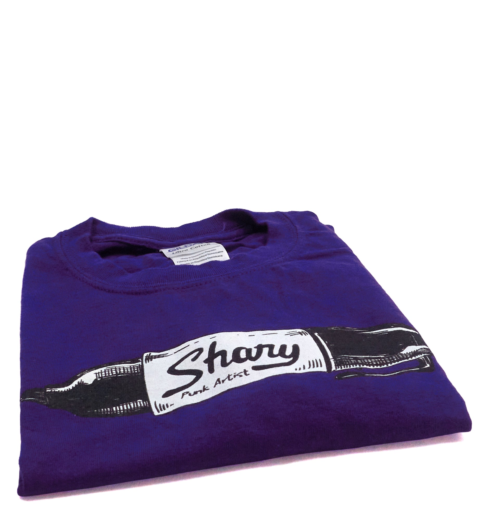 Chris Shary - Punk Artist Purple Sharpie Shirt Size Medium