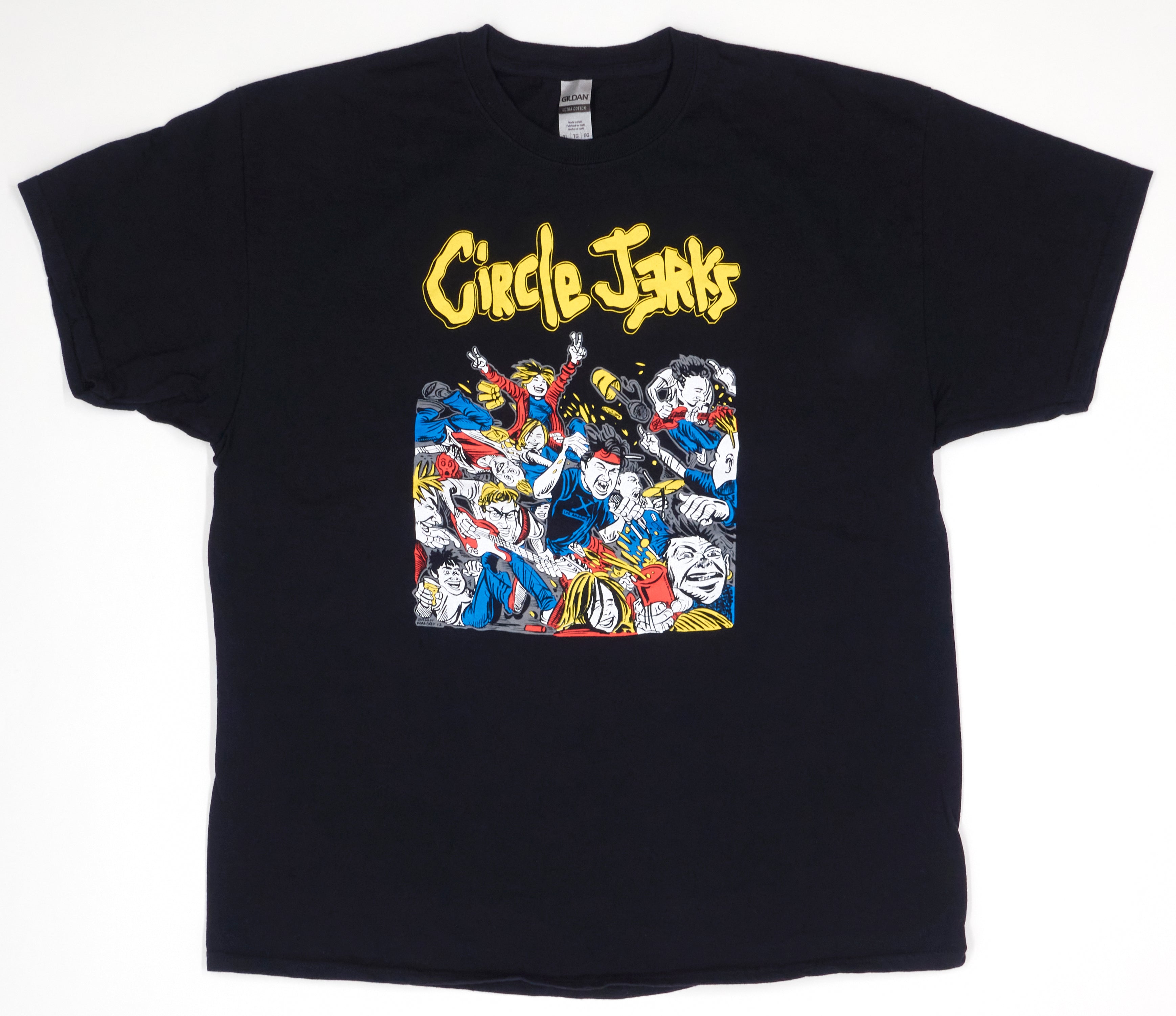 Circle Jerks - Brian Wallaby Mosh Pit 2012 Shirt Size XL