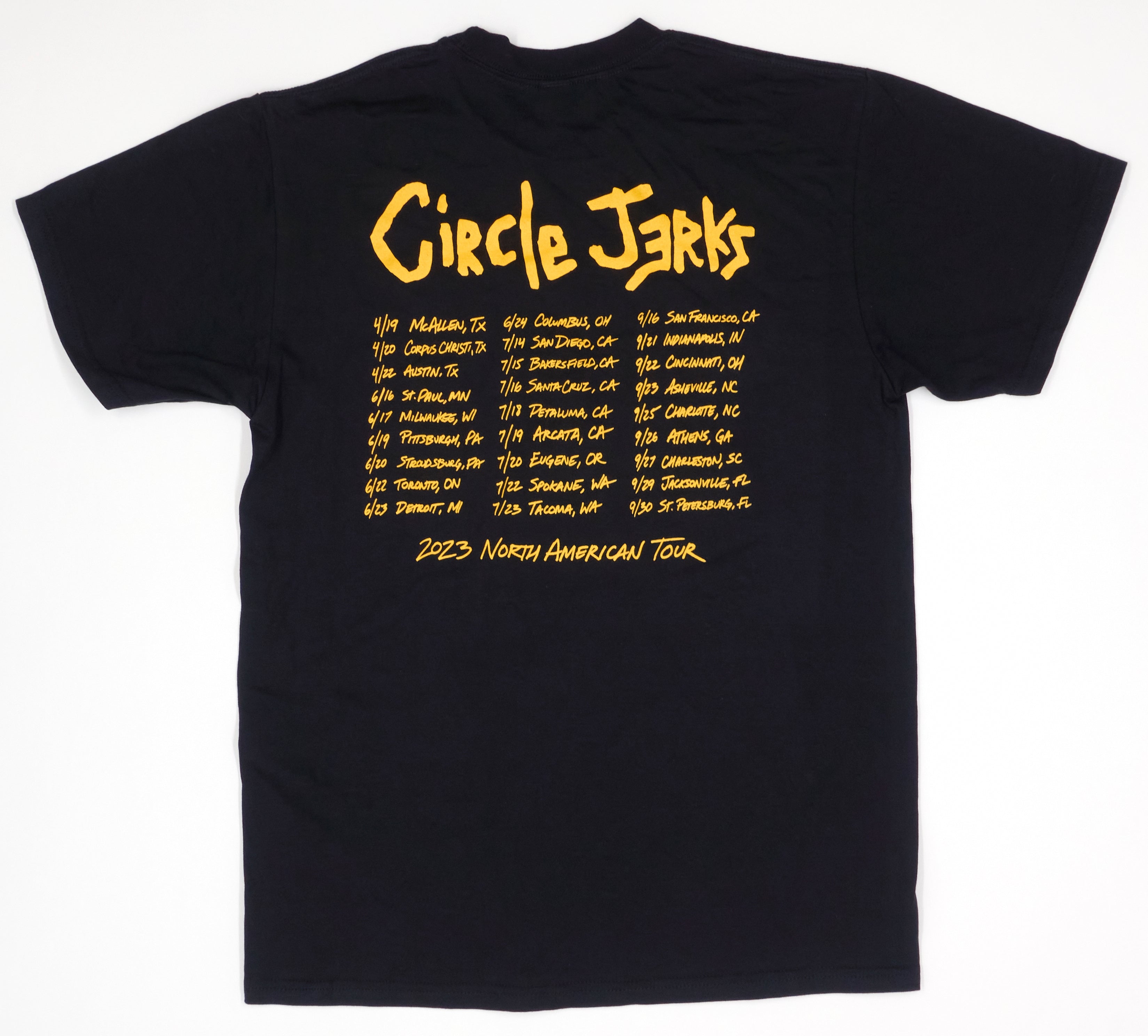 Circle Jerks - Skeleton Mosh Man  2023 North American Tour Shirt Size Medium