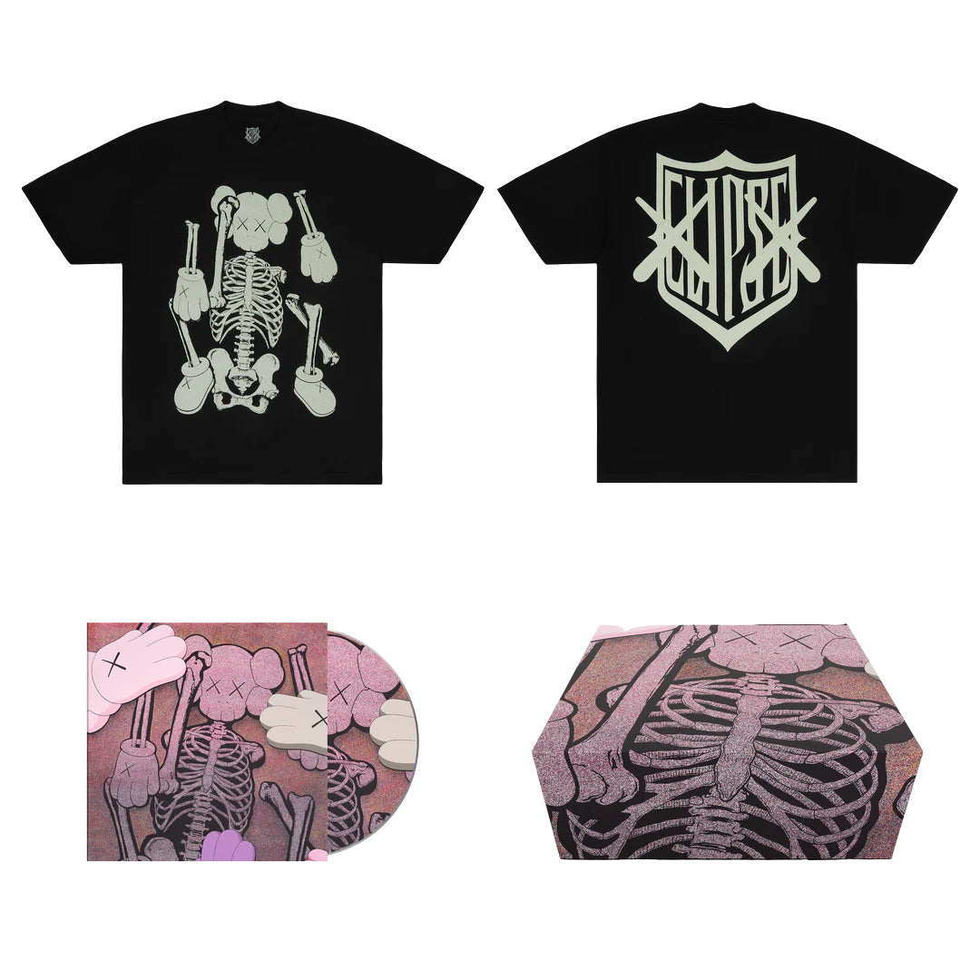 Clipse - Clipse X Kaws Let God Sort Em Out T-shirt Box Set #2 Size XL