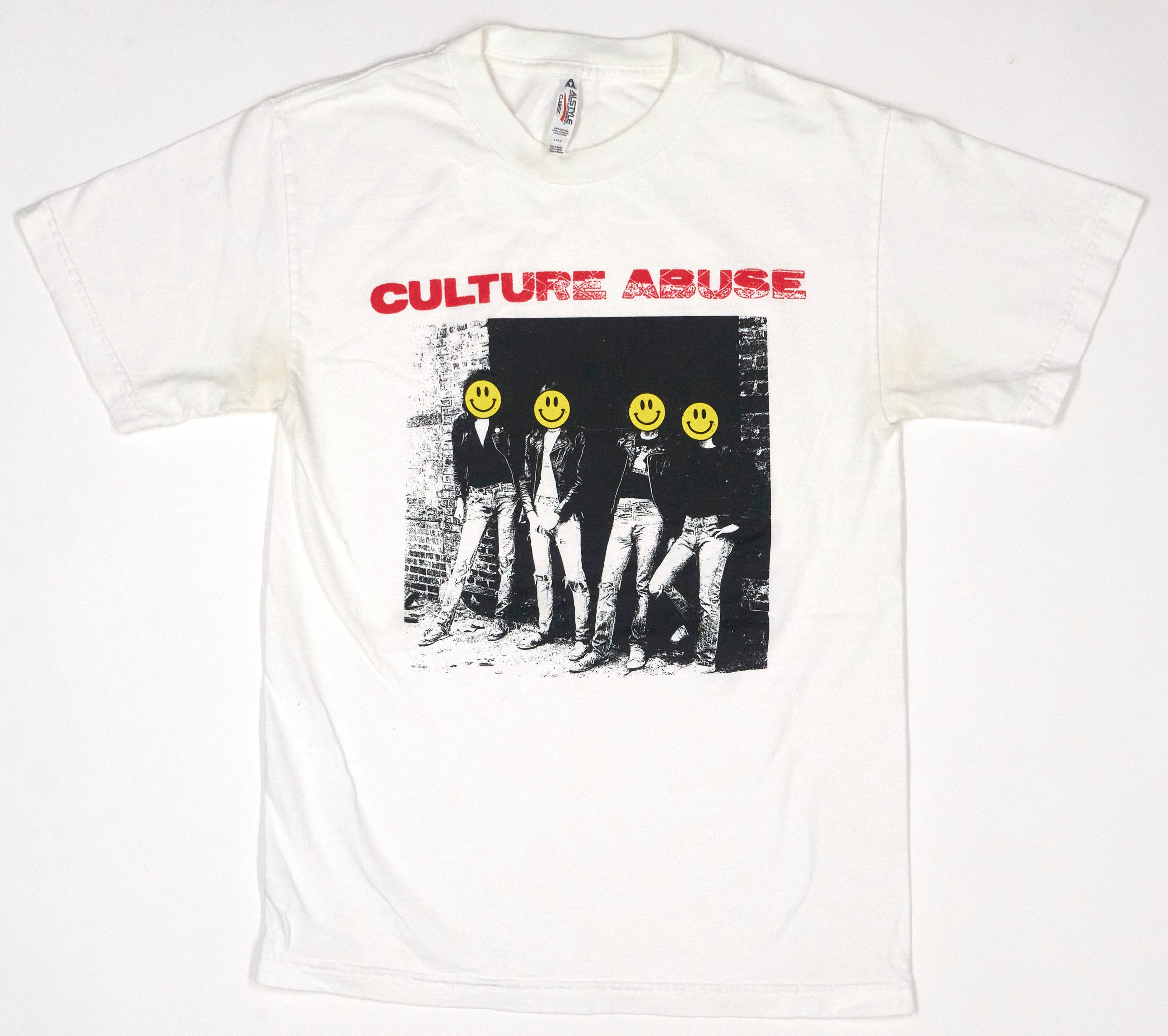 Culture Abuse - Ramones Smily Faces Tour Shirt Size Small