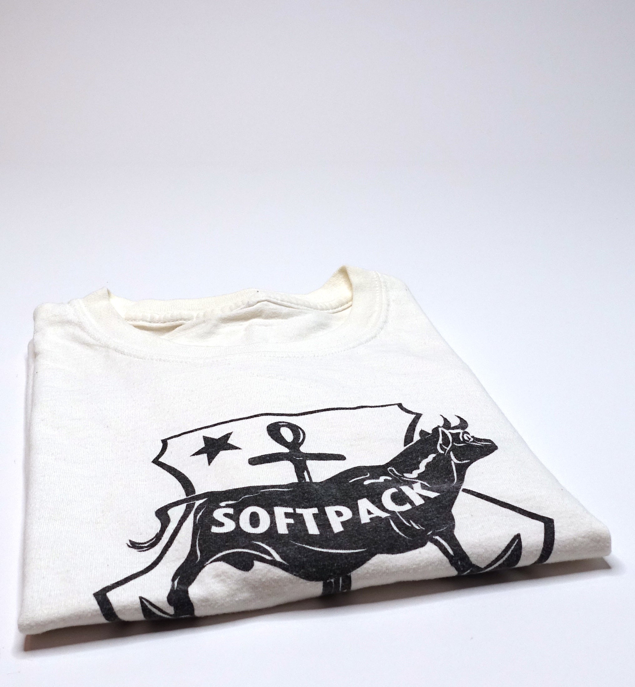 the Soft Pack ‎– Cow Anchor Logo 2010 White Tour Shirt Size Large