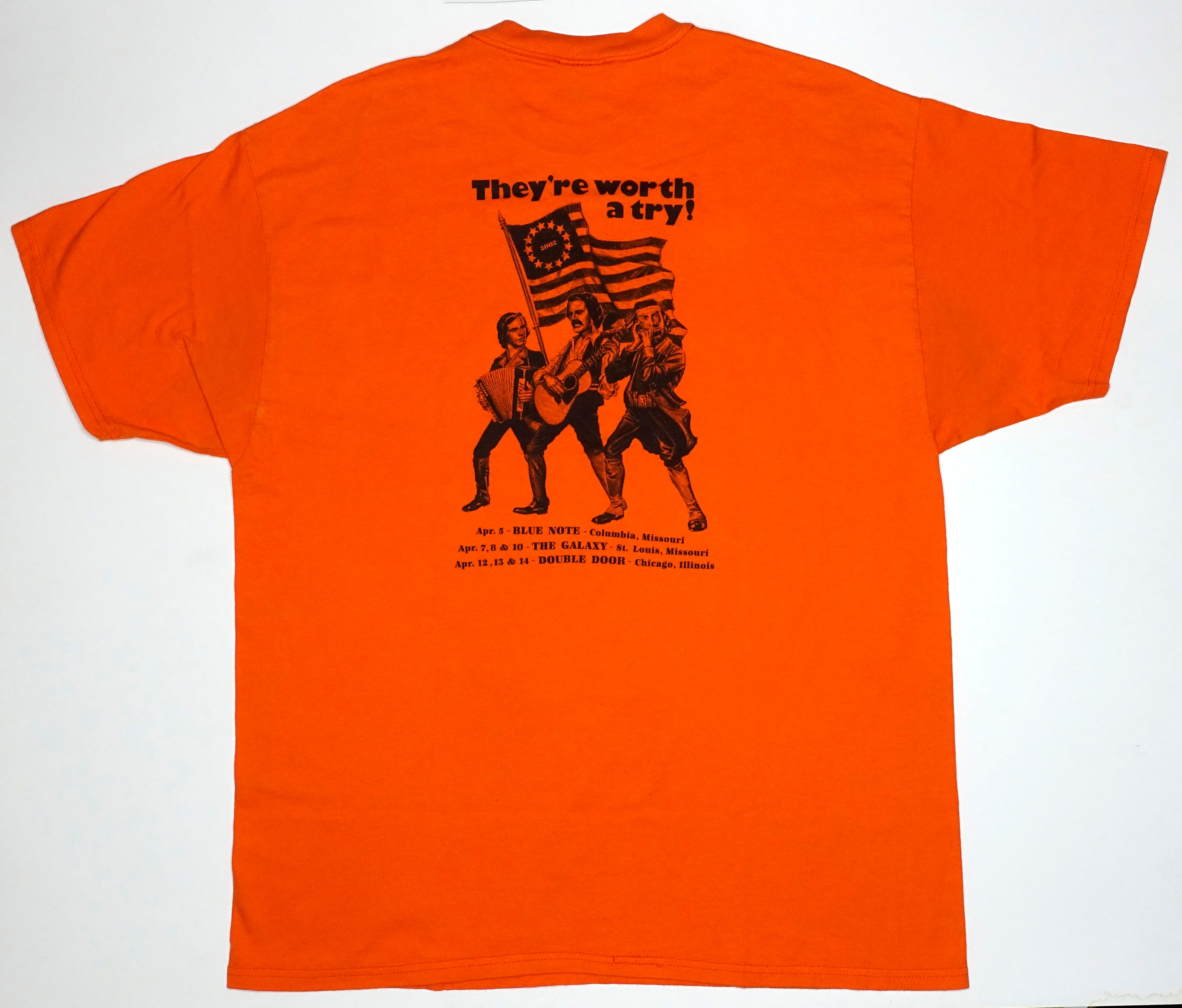 Zwan - They're Worth A Try! 2002 Tour (first show ever) Shirt Size XL
