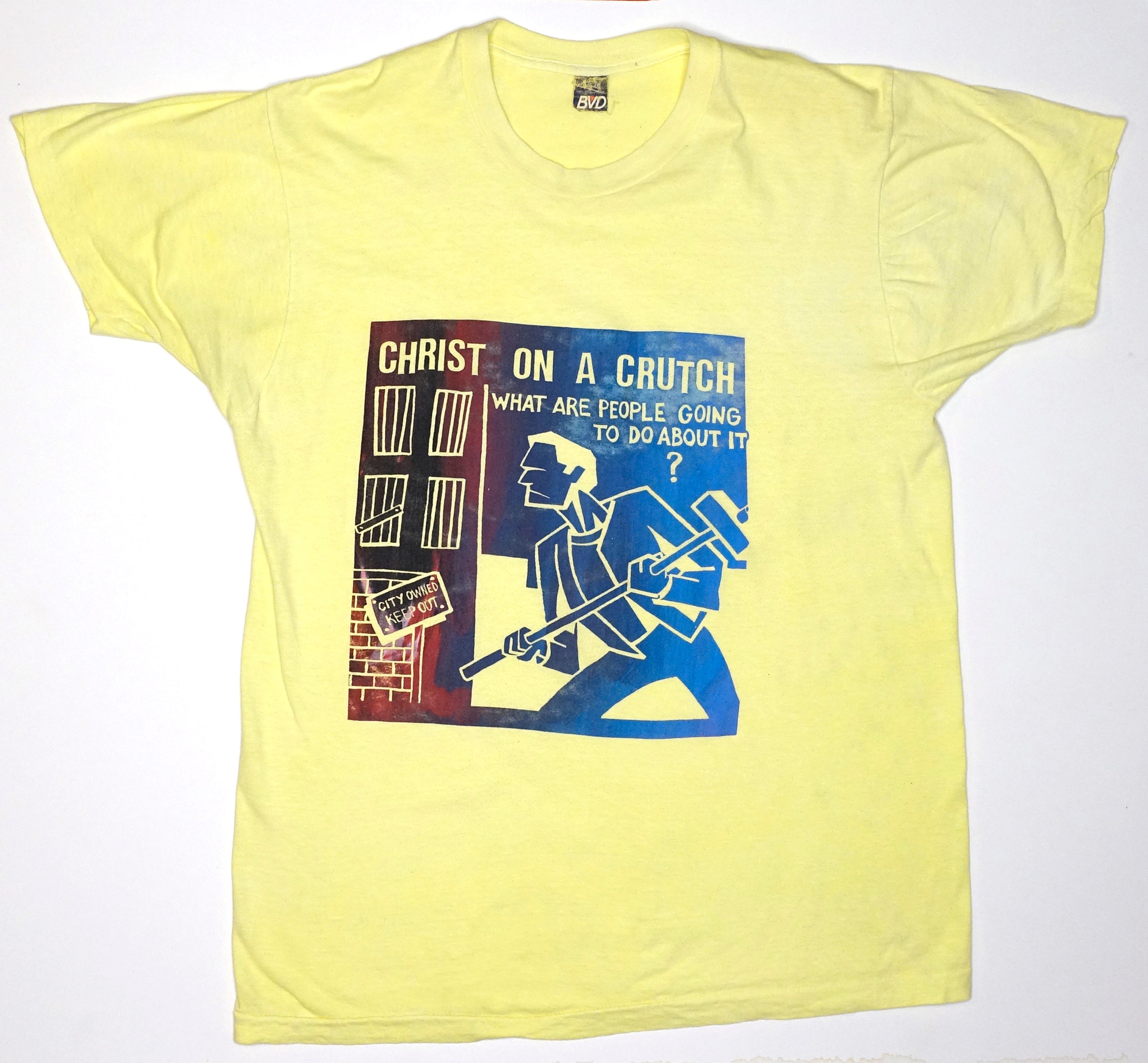 Christ On A Crutch - What Are People Going To Do About It? 80's Tour Shirt Size XL