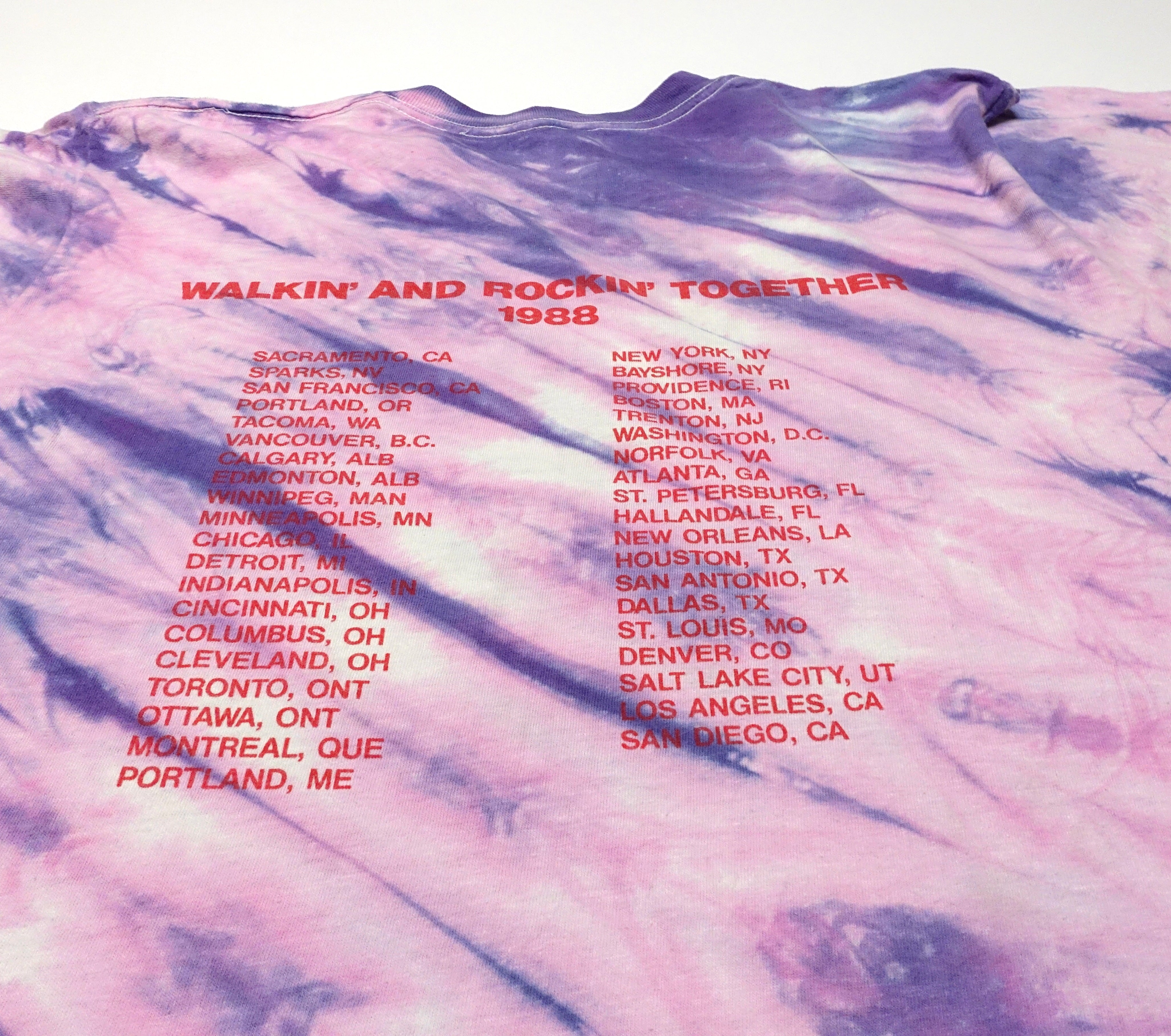 7 Seconds – Walkin' And Rockin' Together 1988 US Tour Shirt Size XL