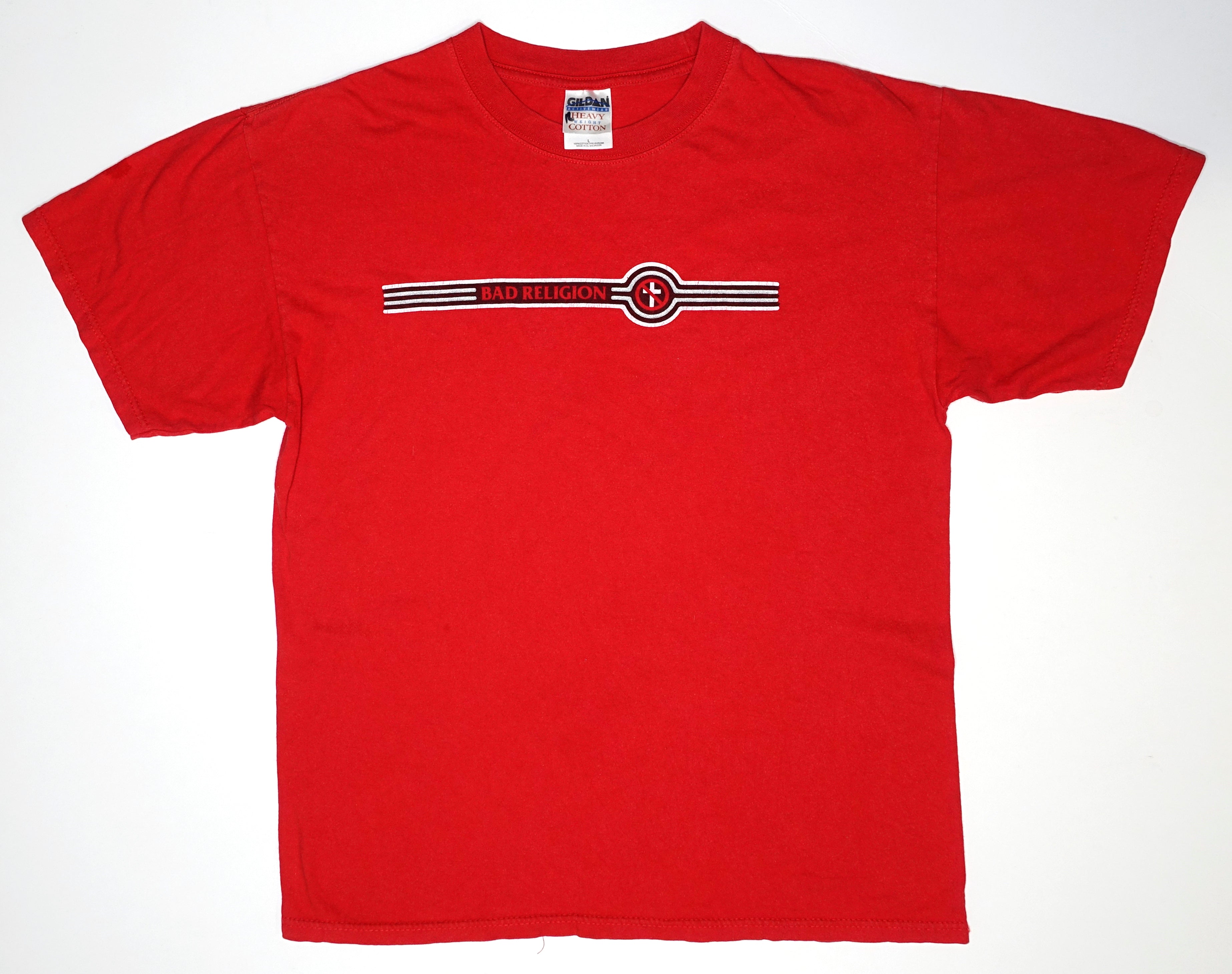Bad Religion - Cross Buster Racing Stripes (Gildan) Tour Shirt Size Large