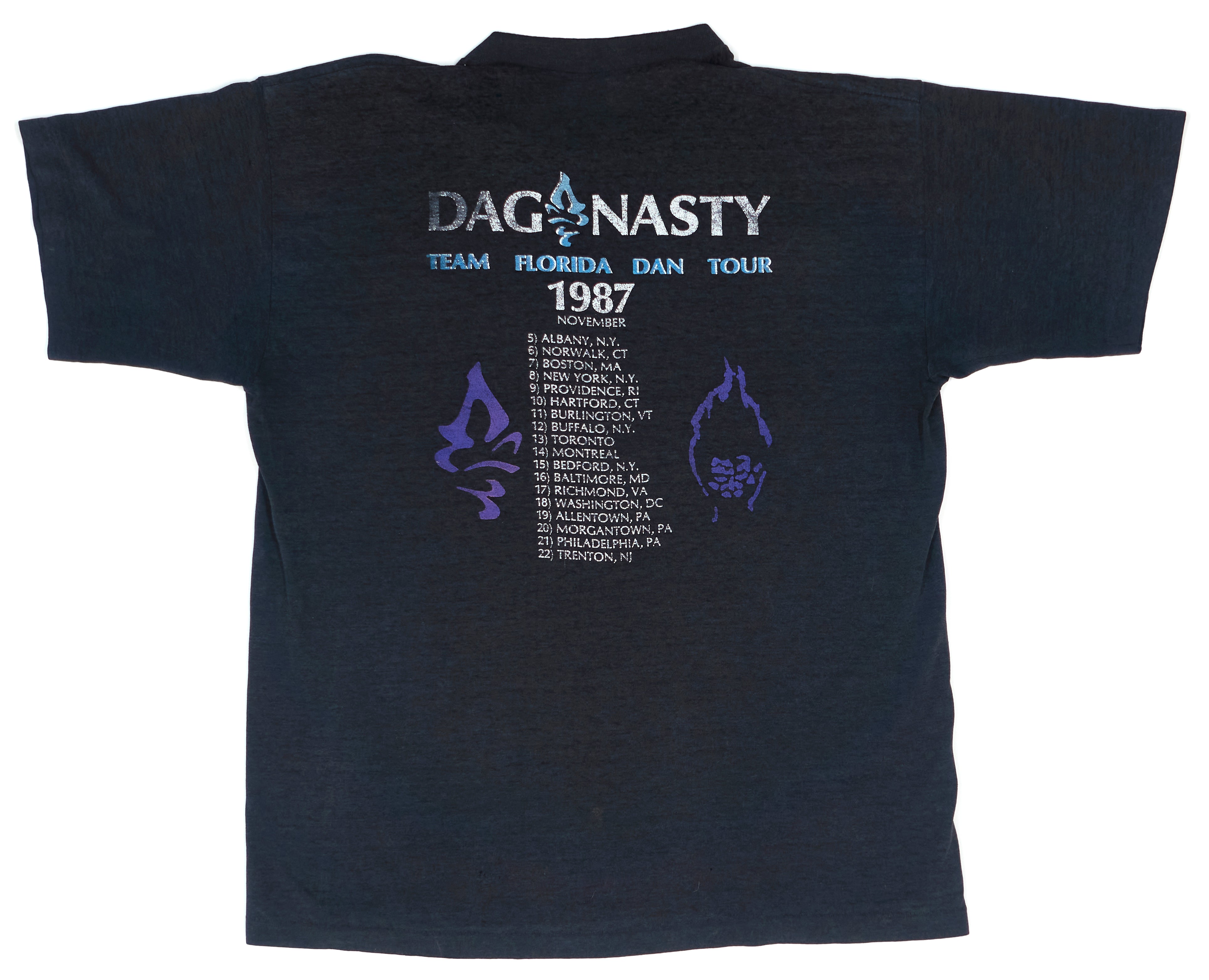 Dag Nasty - Florida Dan November 1987 Shirt Size XL