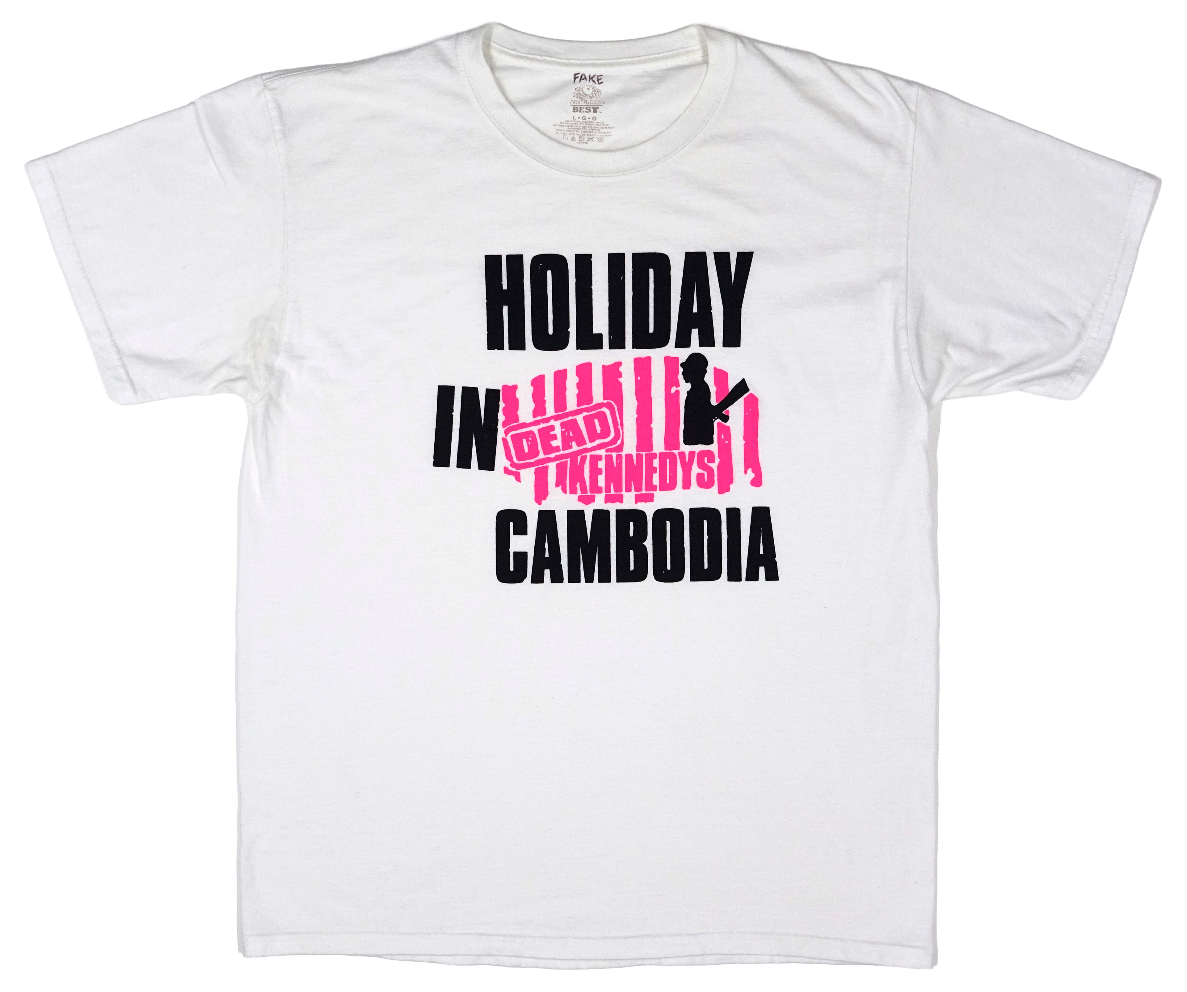 Dead Kennedys - Holiday In Cambodia 1980 Tour (Bootleg By Me) Shirt Size Large
