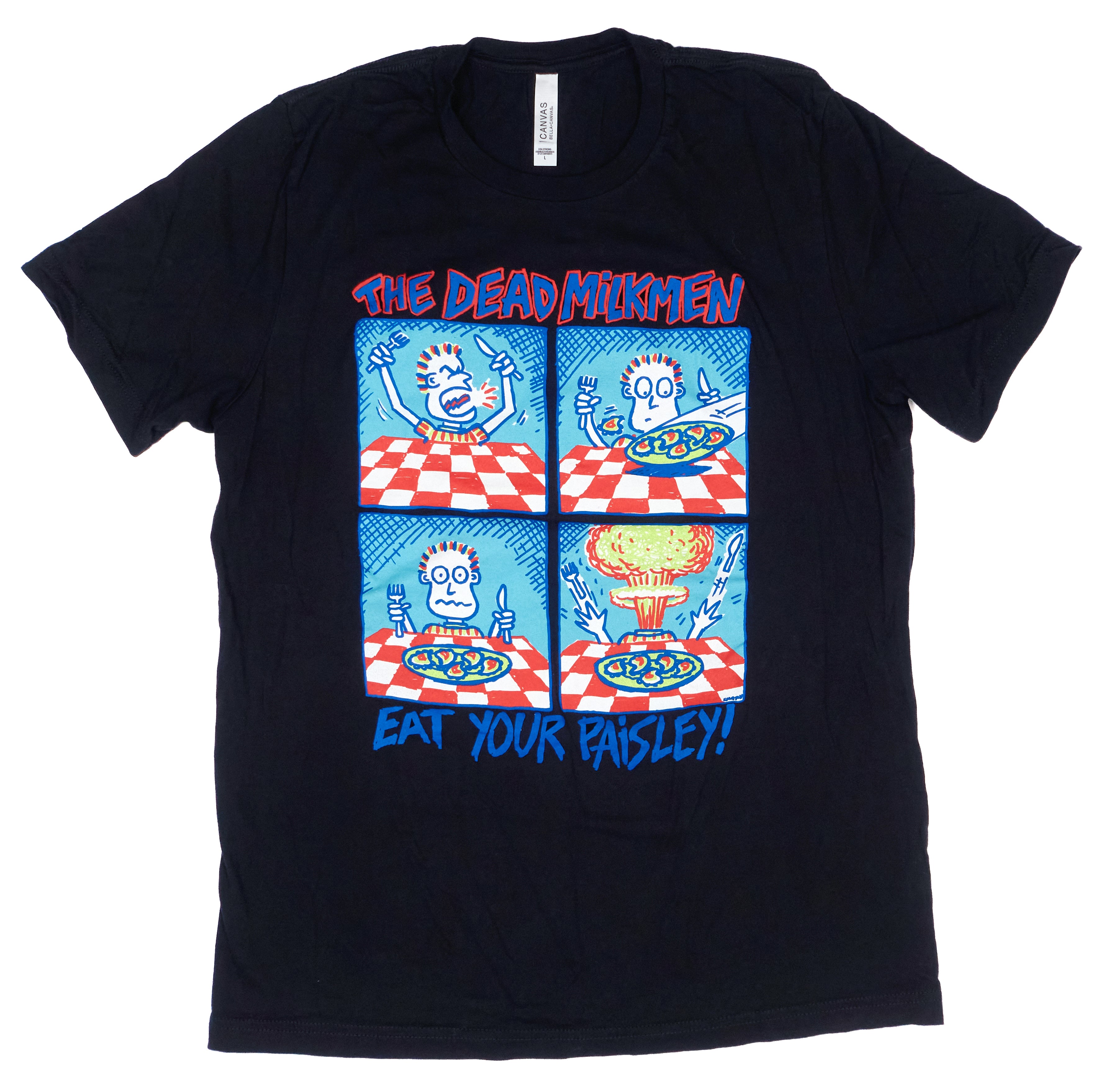 Dead Milkmen - Eat Your Paisley Shary Redux Shirt Size Medium