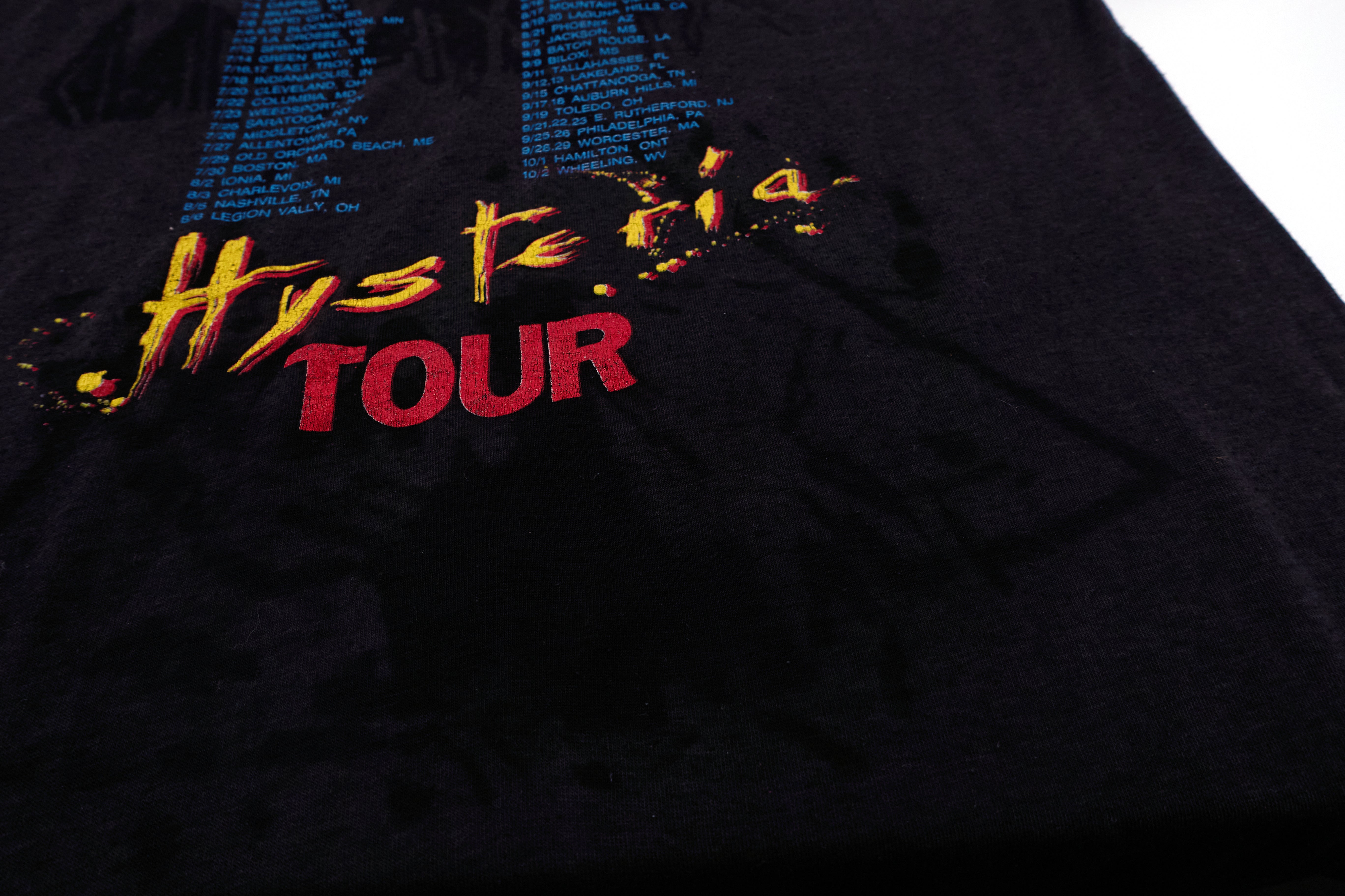 Def Leppard – Hysteria 1987 North American Tour Shirt Size Large