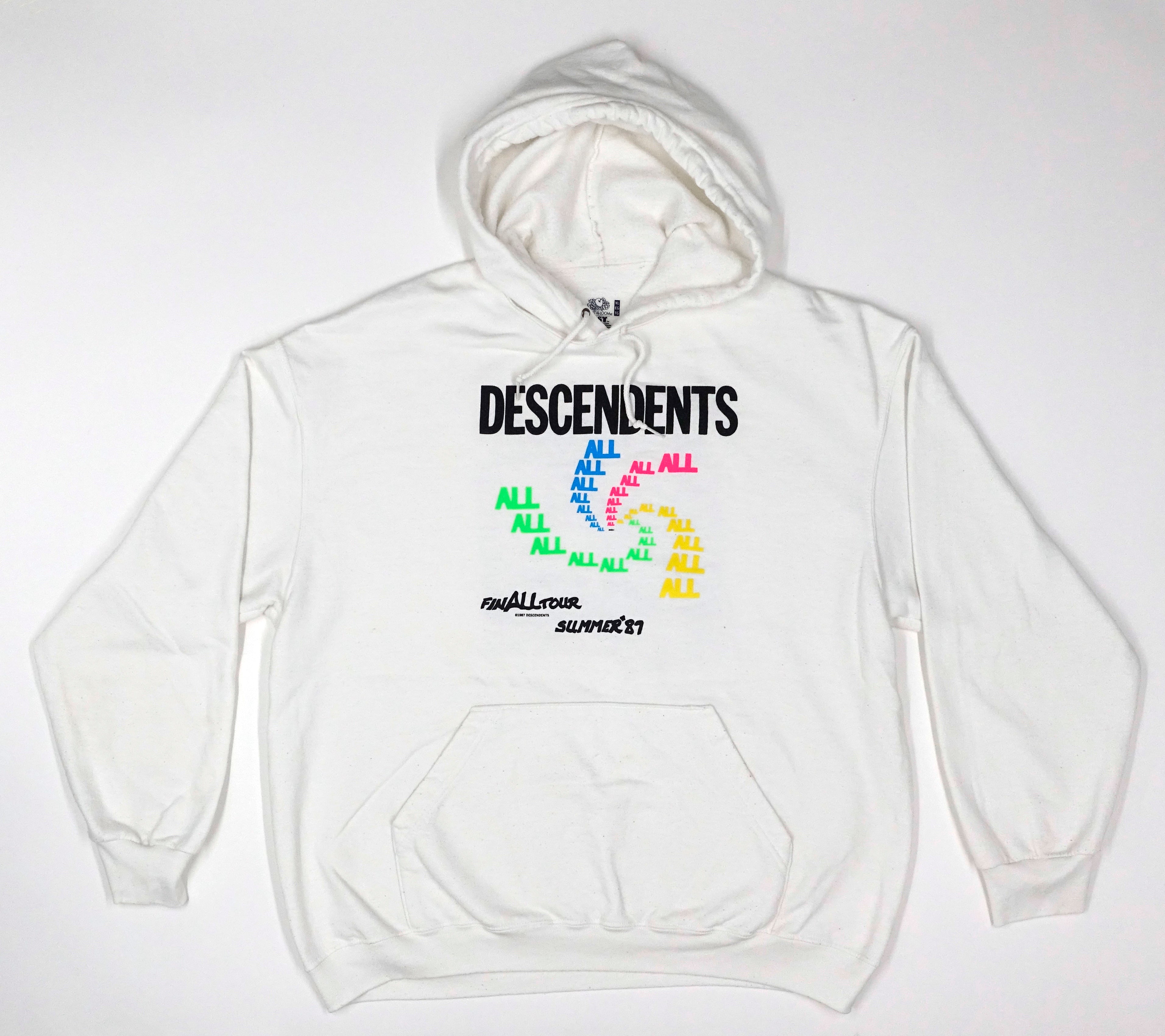 Descendents - ALL 1987 FinALL Tour (Bootleg By Me) Hooded Sweat Shirt Size XL