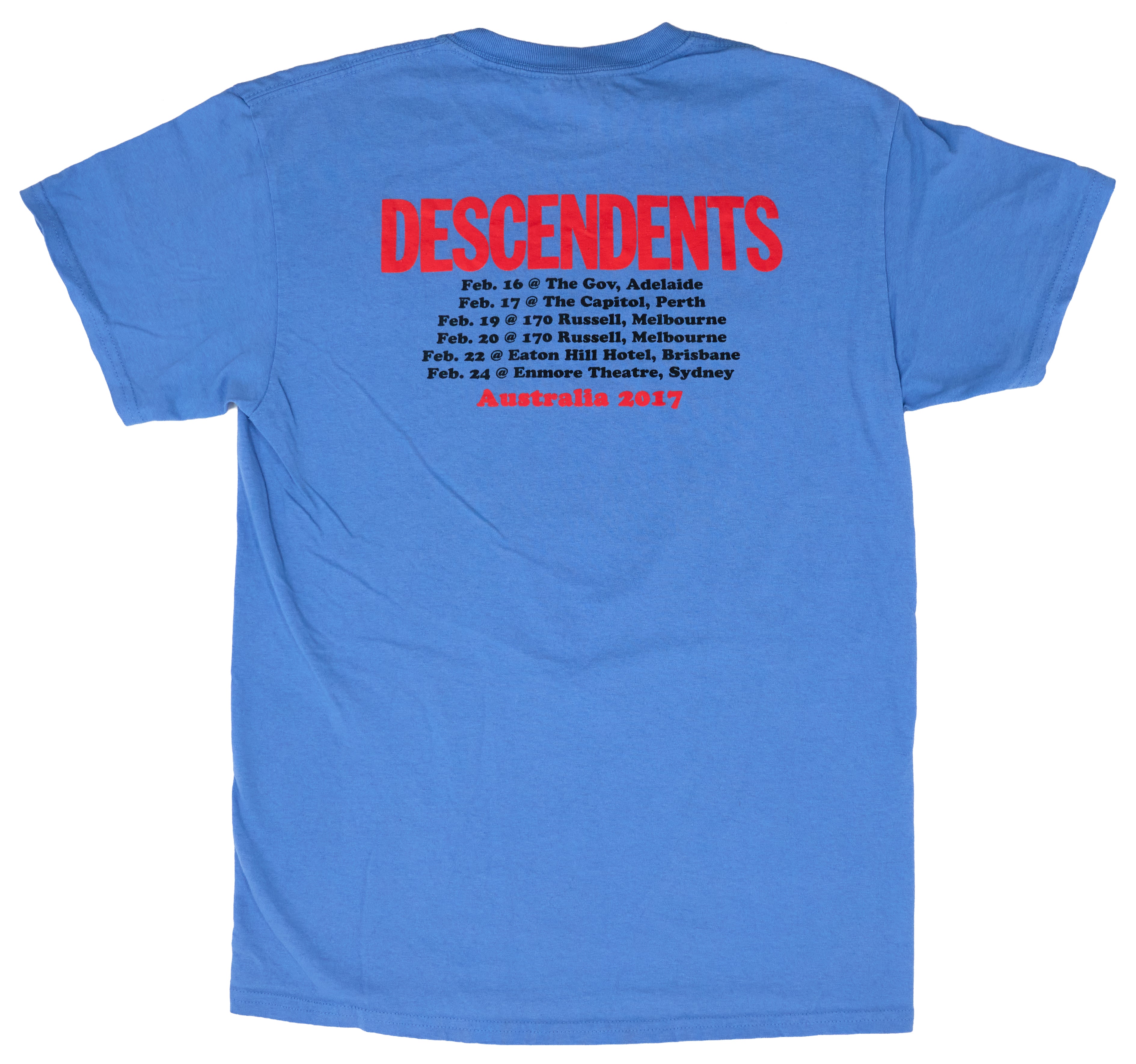 Descendents - Australia 2017 Tour Shirt Size Medium