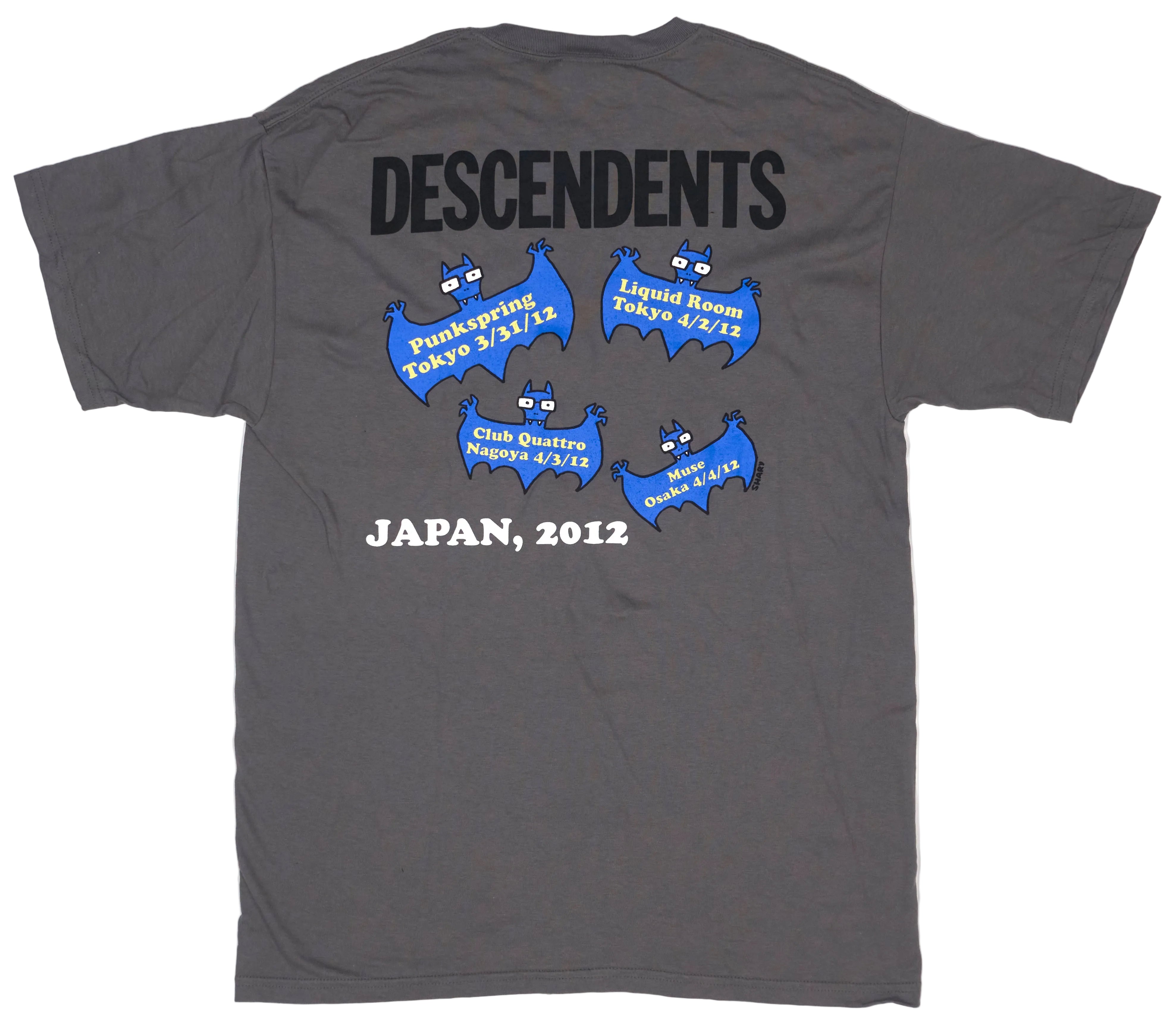 Descendents - Bat Milo Japan 2012 Tour Shirt Size Large