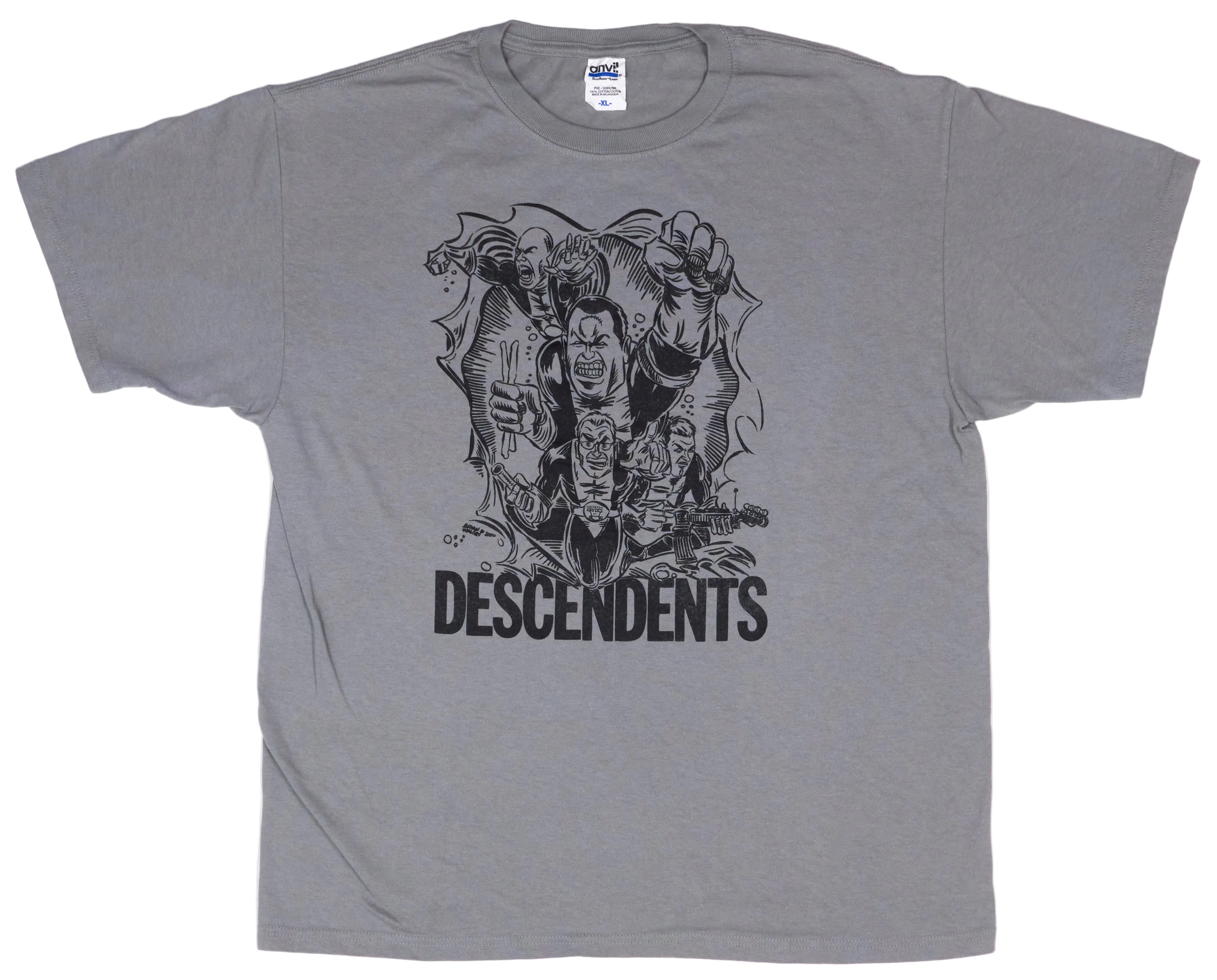 Descendents - Brian Walsby Comic Book Superhero Shirt Size XL