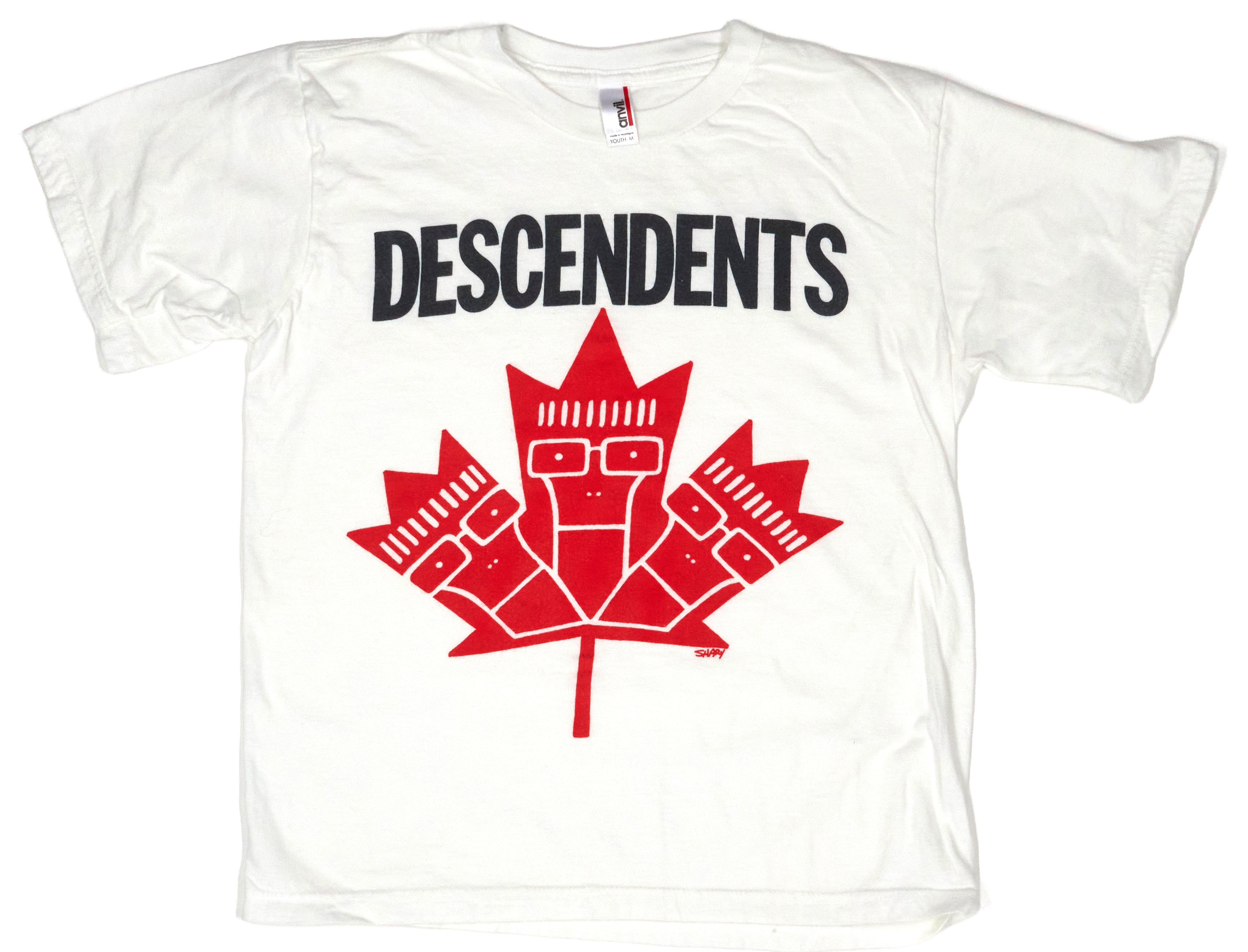 Descendents - Canadian Maple Leaf 2010 Tour Shirt Size Youth Medium