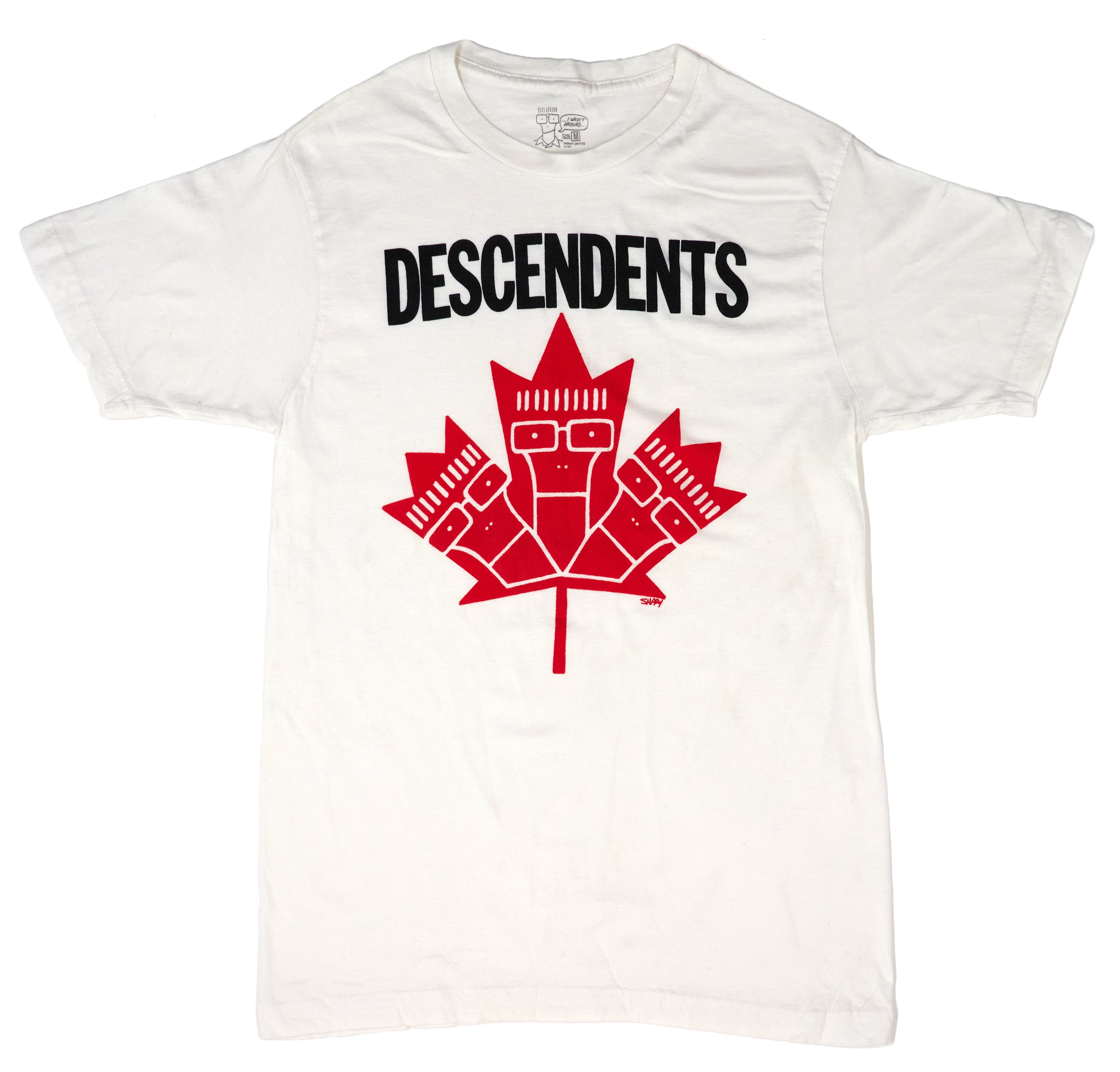 Descendents - Canadian Maple Leaf "I Wasn't There" Edition 2010 Tour Shirt Size Medium