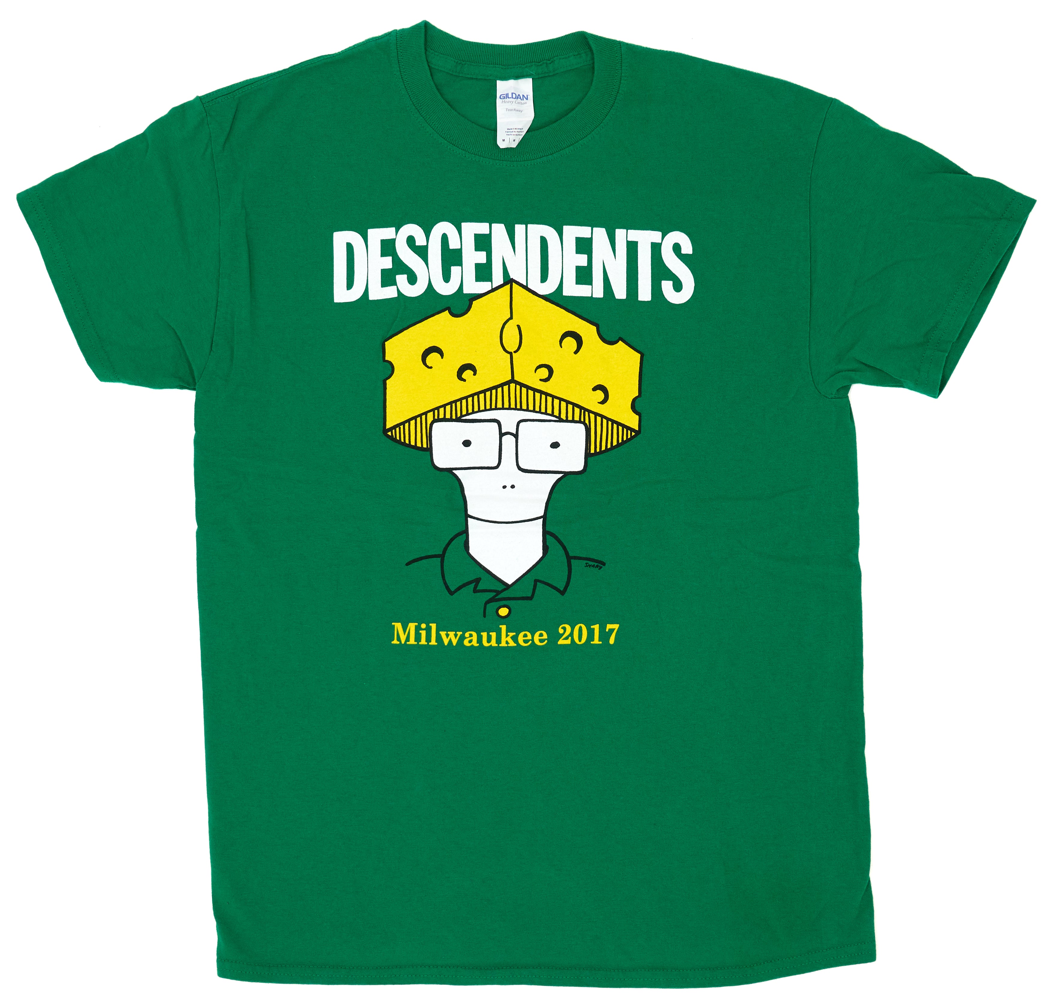 Descendents - Cheesehead Milo Milwaukee, WI 2017 Tour Shirt Size Medium