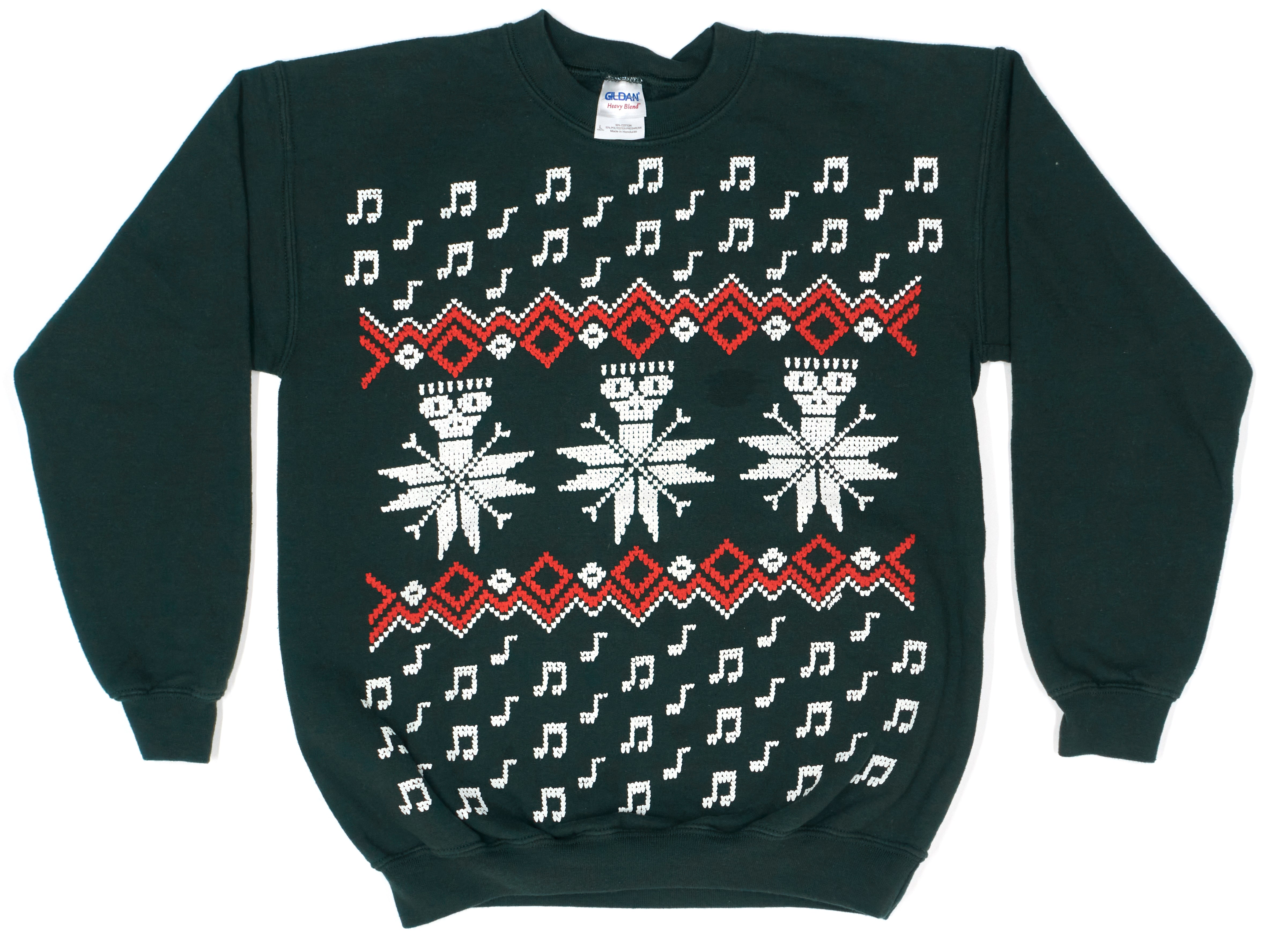 Descendents - Christmas / Holiday Green Crew Neck Sweat Shirt Size Youth Large