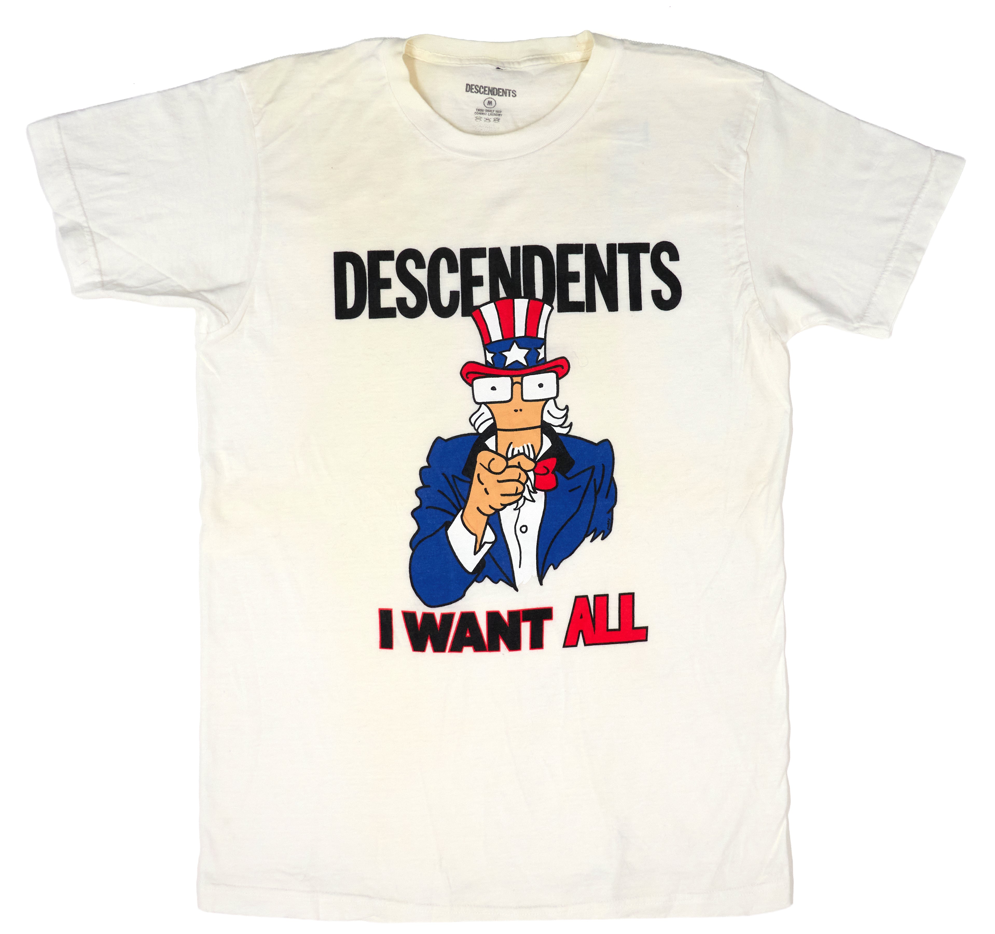 Descendents - I Want ALL White Shirt Size Medium