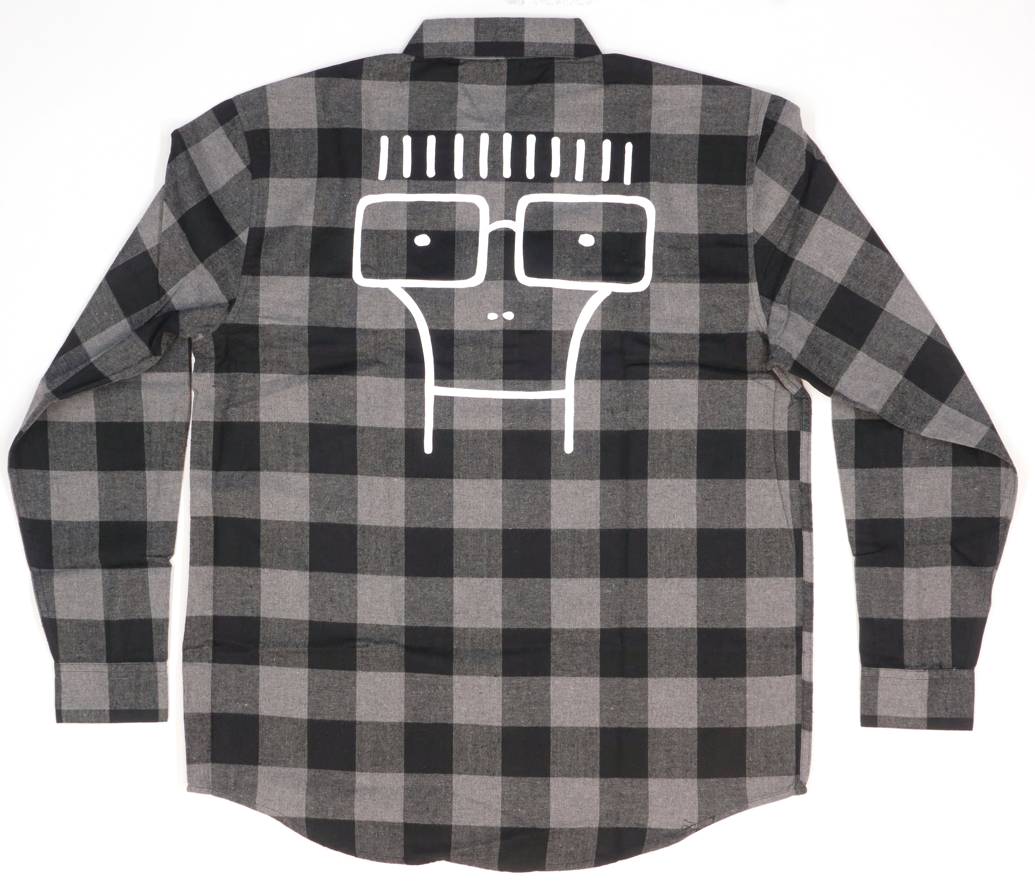 Descendents - Milo Black And Grey Button Up Tour Flannel Shirt Size XL