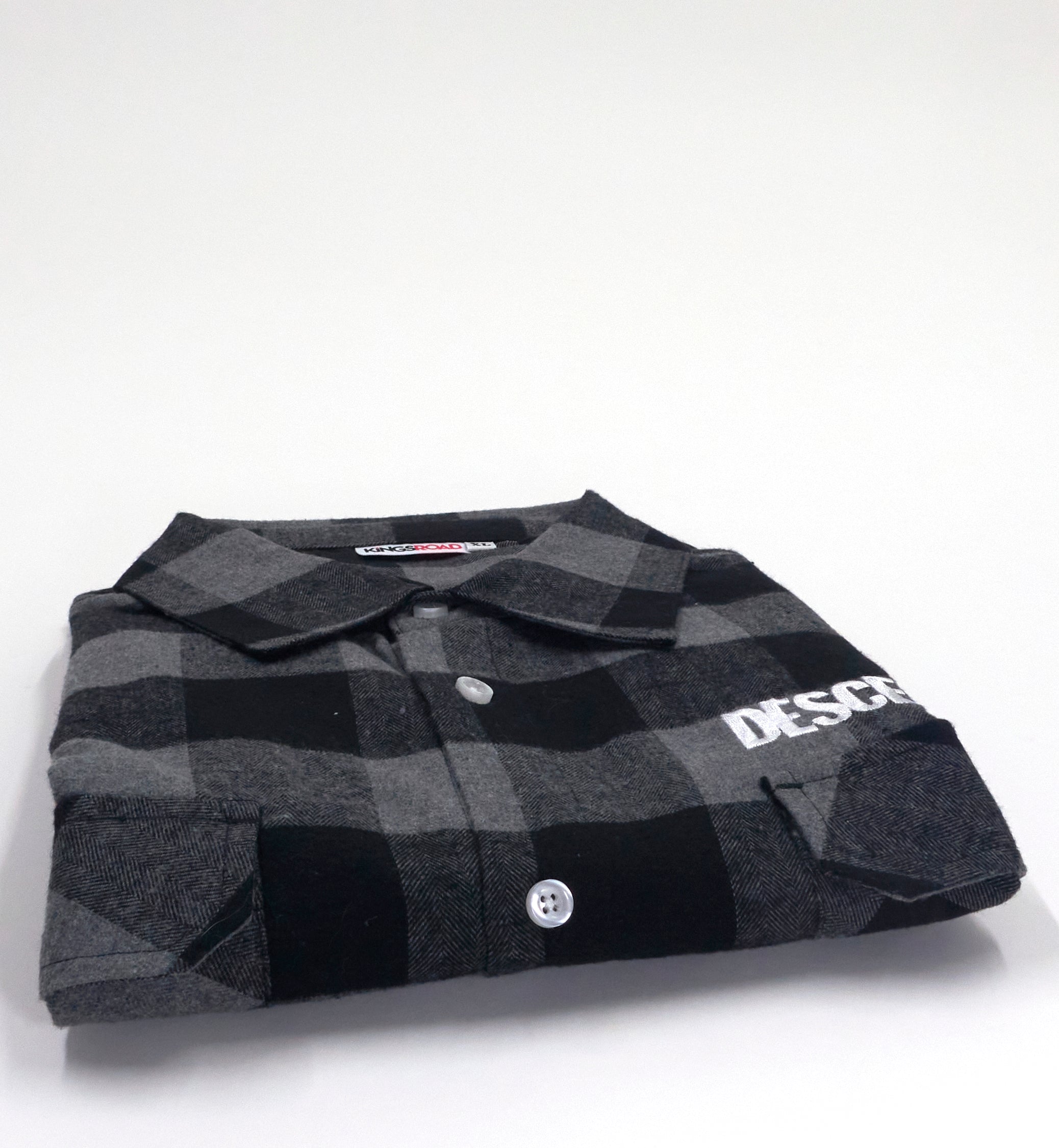 Descendents - Milo Black And Grey Button Up Tour Flannel Shirt Size XL