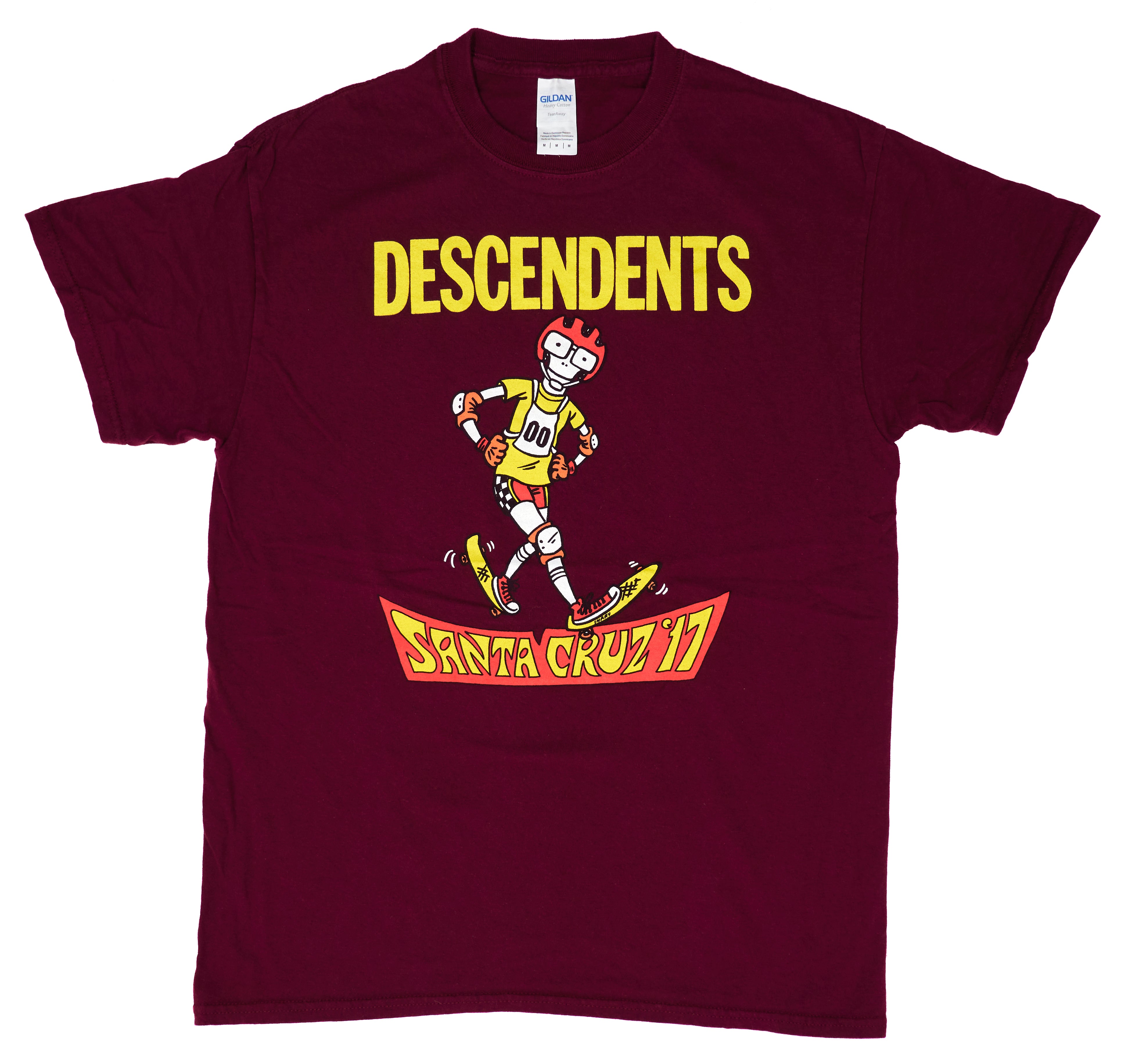 Descendents - Santa Cruz 2017 Night 2 Tour Shirt Size Medium