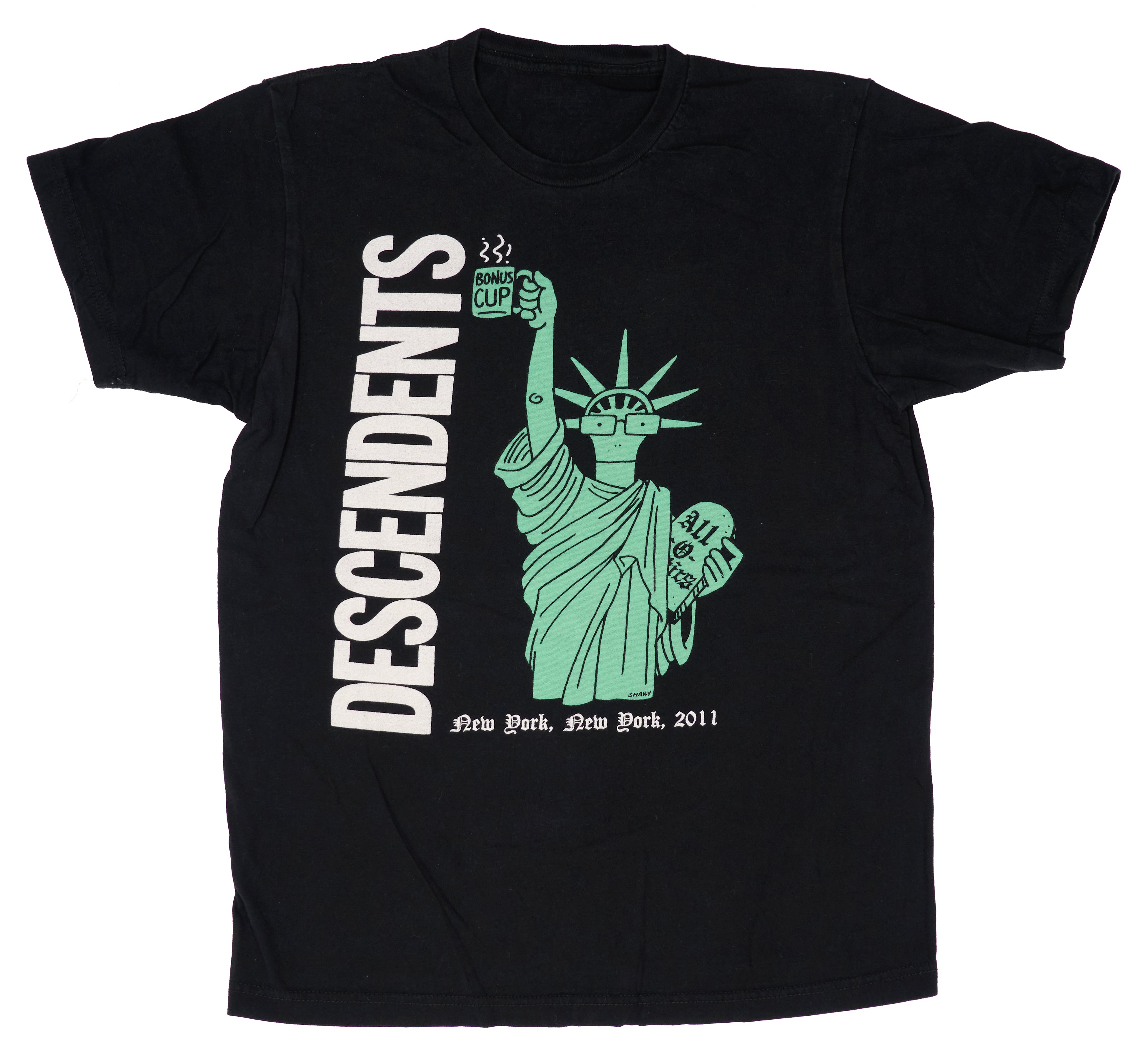 Descendents - Statue Of Liberty New York, NY 2011 Tour Shirt Size Medium