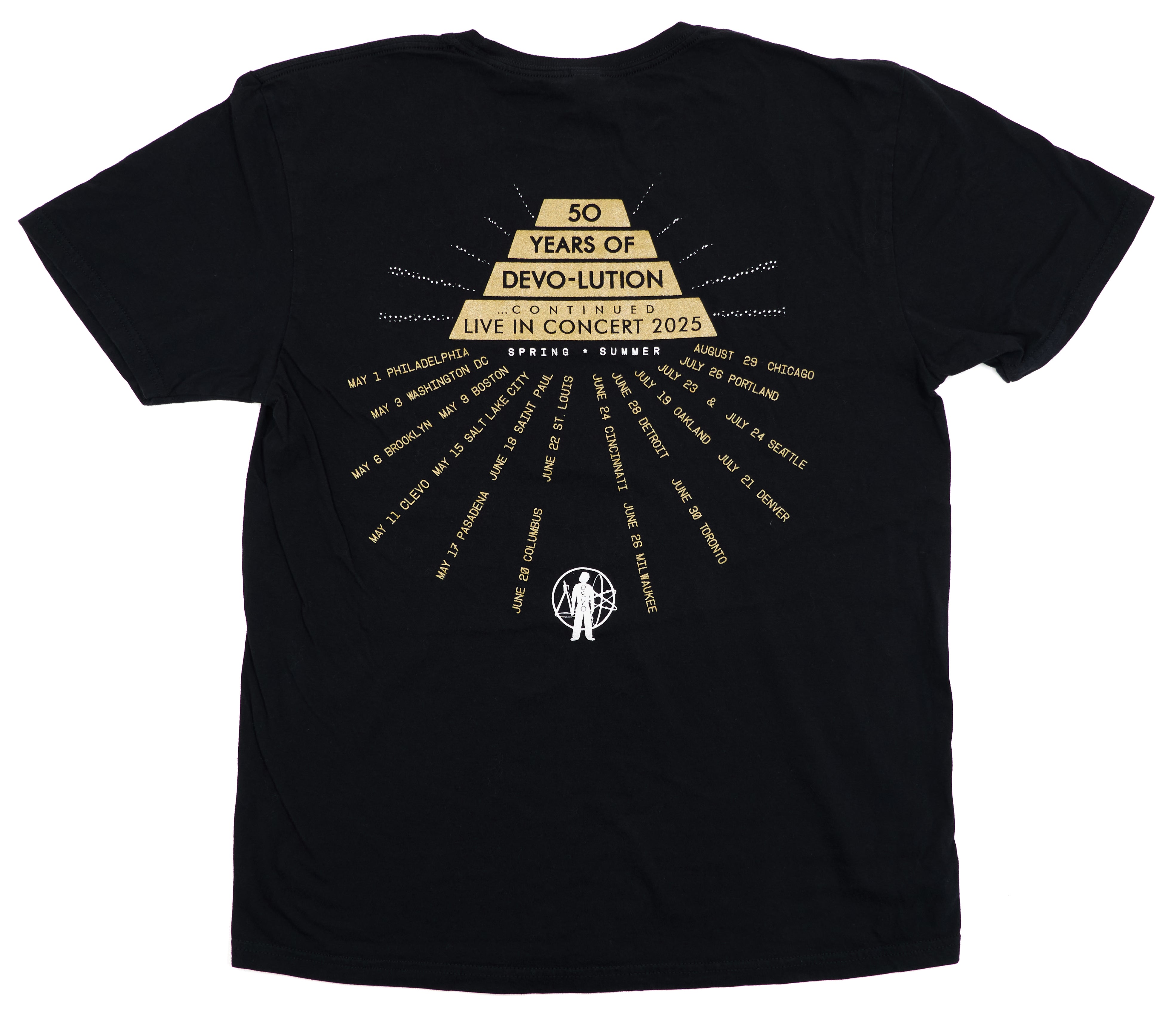 Devo – Fifty Years Of Devo-lution Spring / Summer 2025 Tour Shirt Size Large