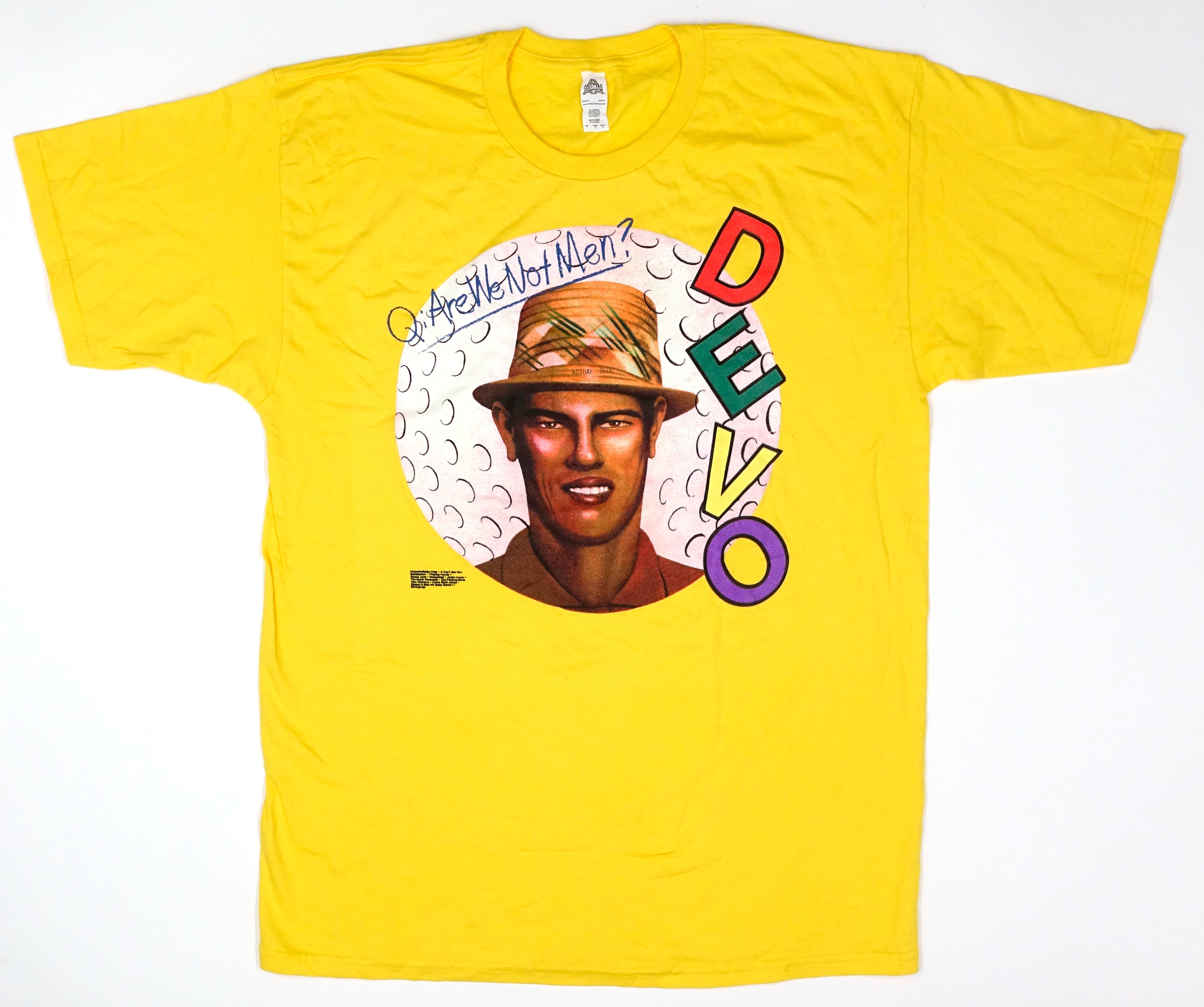 Devo – Q: Are We Not Men? A: We Are Devo! Shirt Size Large