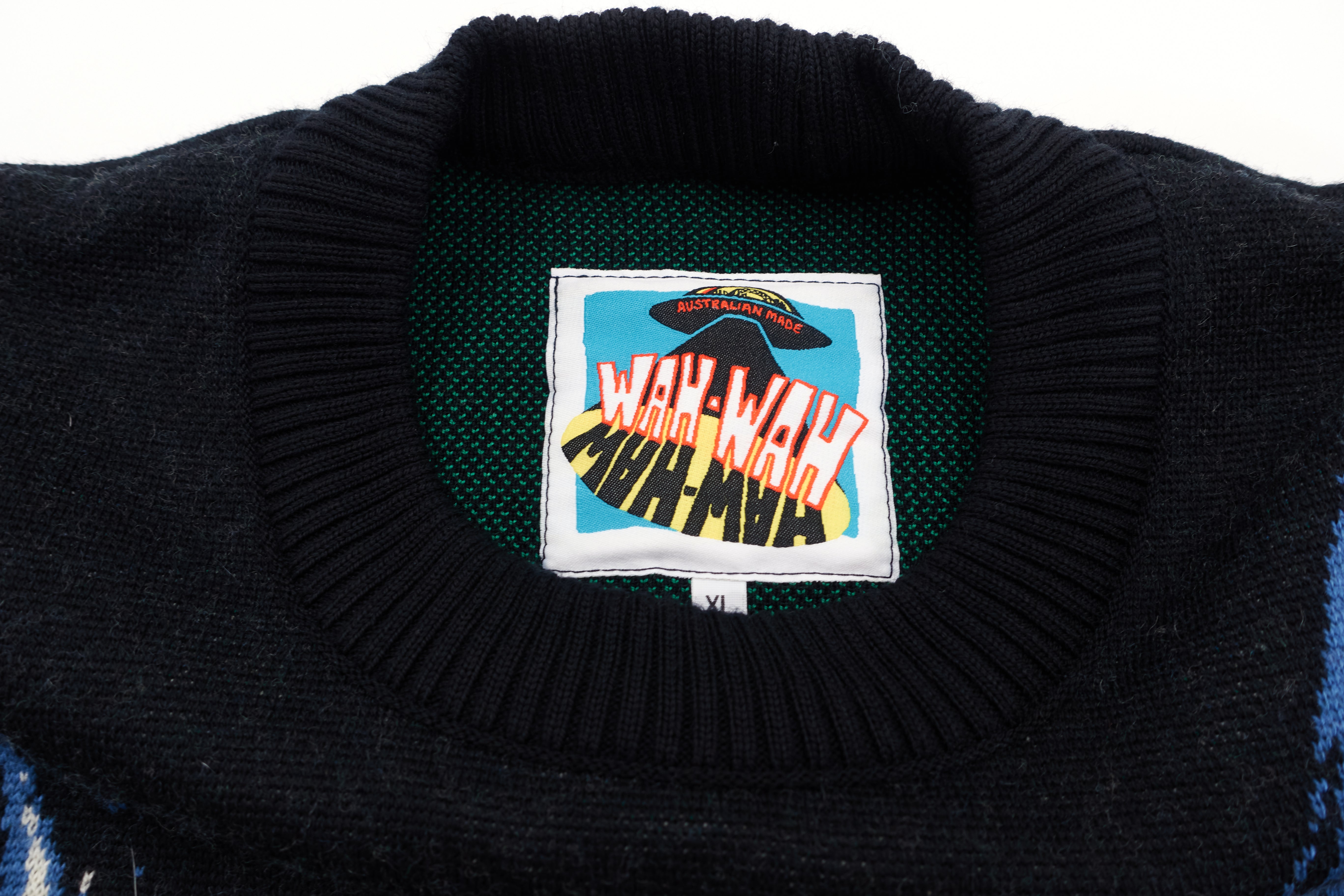 Dinosaur Jr.  ‎–  Without A Sound Wah Wah Neil Blender Art Knitted Sweater Size Large