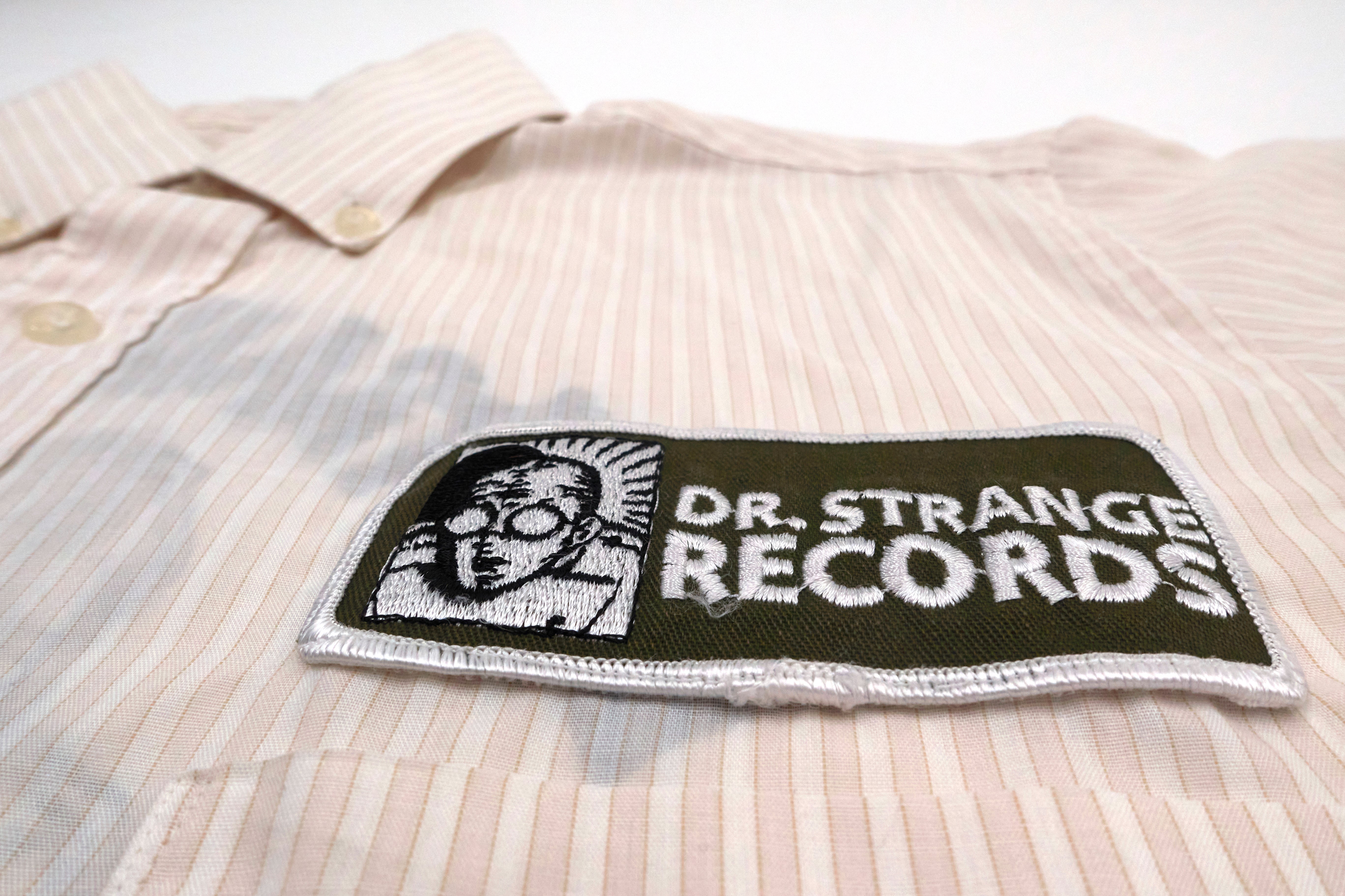 Dr. Strange Records - Our Disease Is Spreading 00's Work Shirt Size Medium