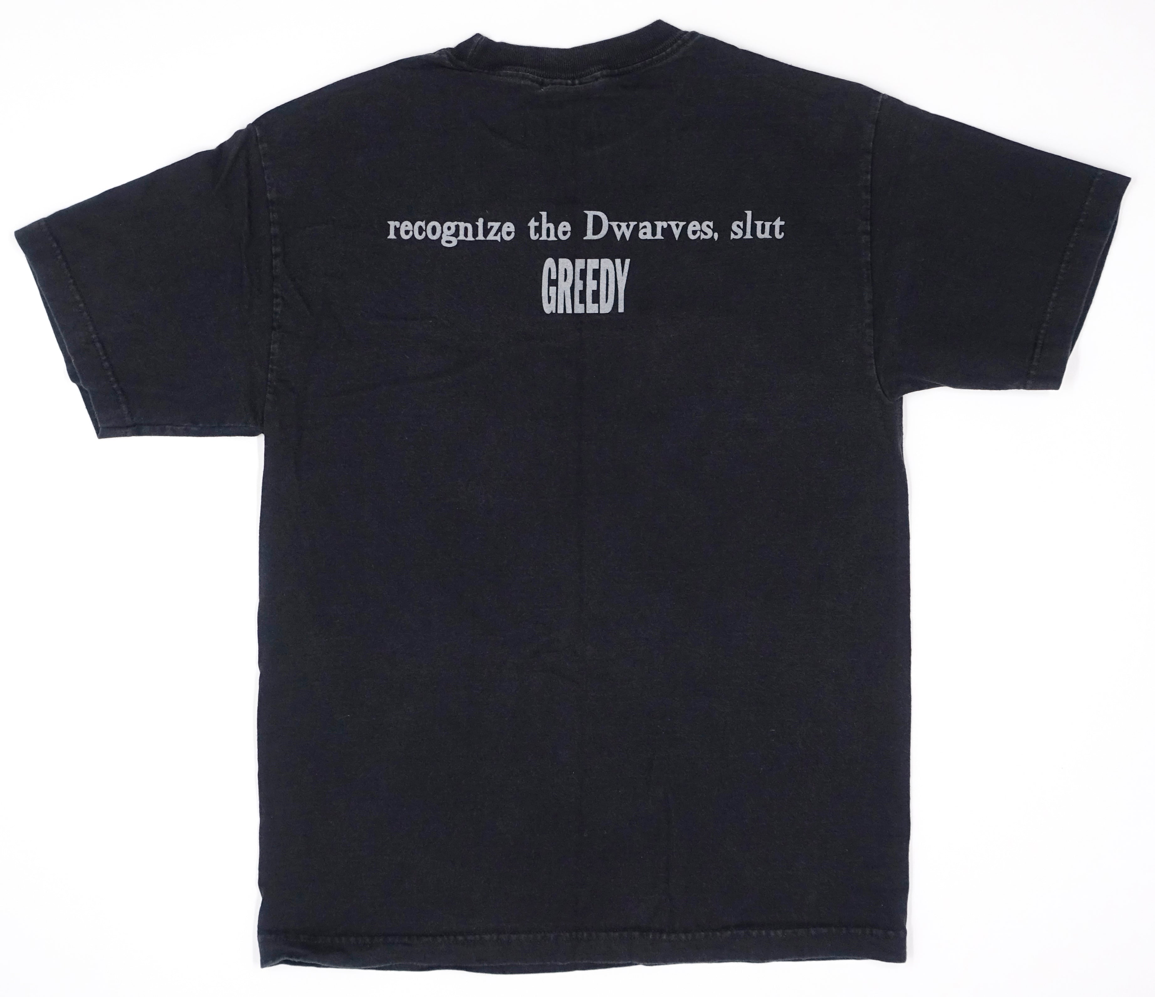 Dwarves ‎– Recognize the Dwarves, Slut / Greedy 2000 Tour Shirt Size Medium