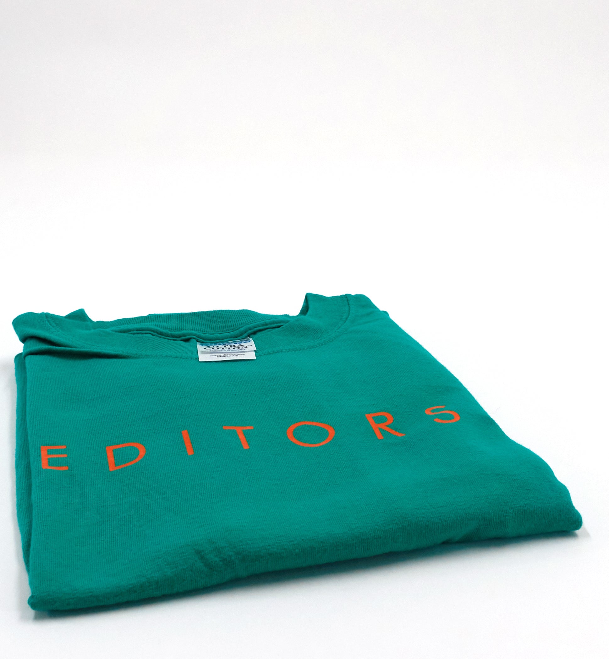 Editors - Orange Logo The Back Room 2005 Tour Shirt Size XL