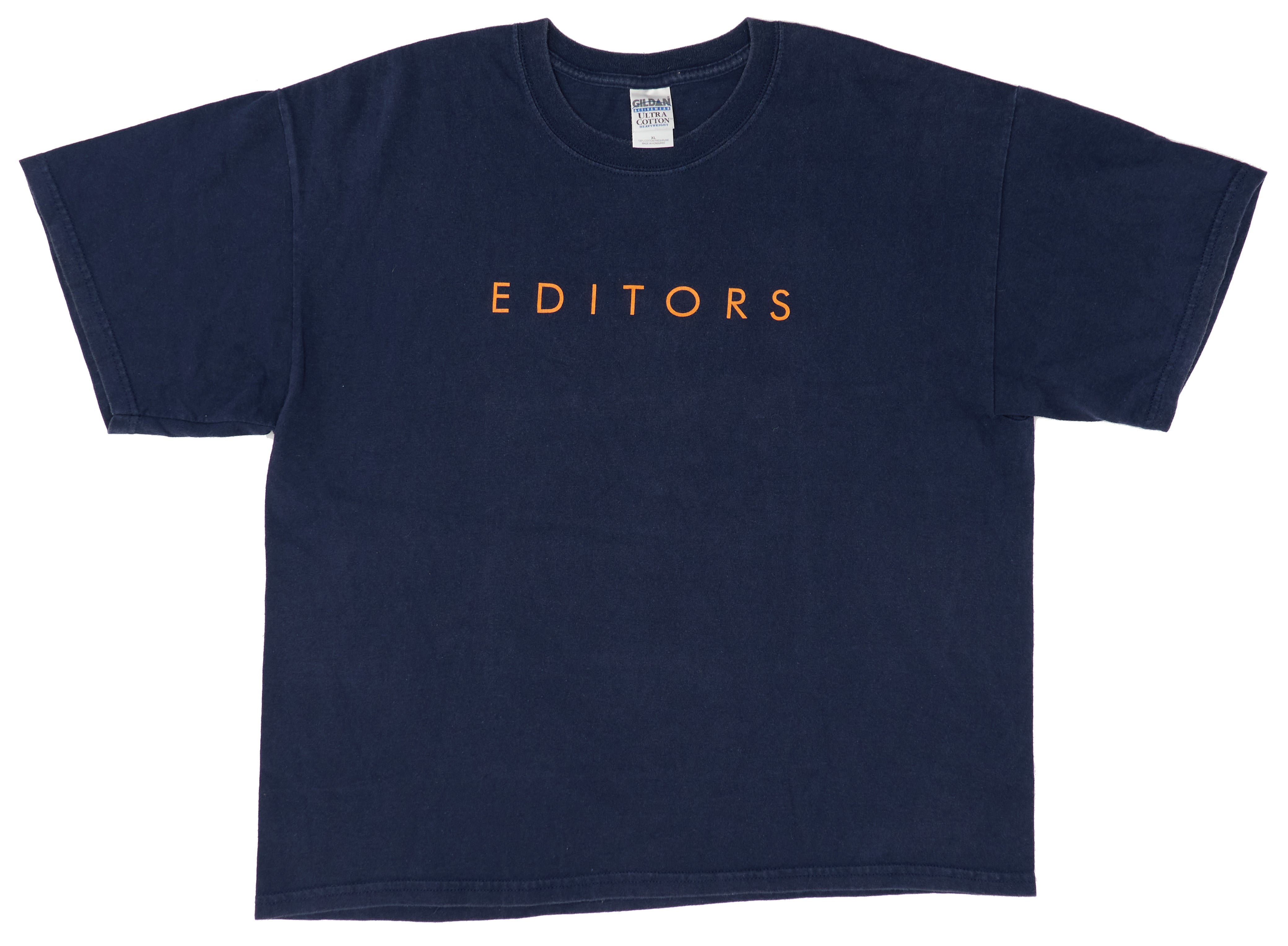 Editors - Orange Logo The Back Room 2005 Tour Shirt Size XL