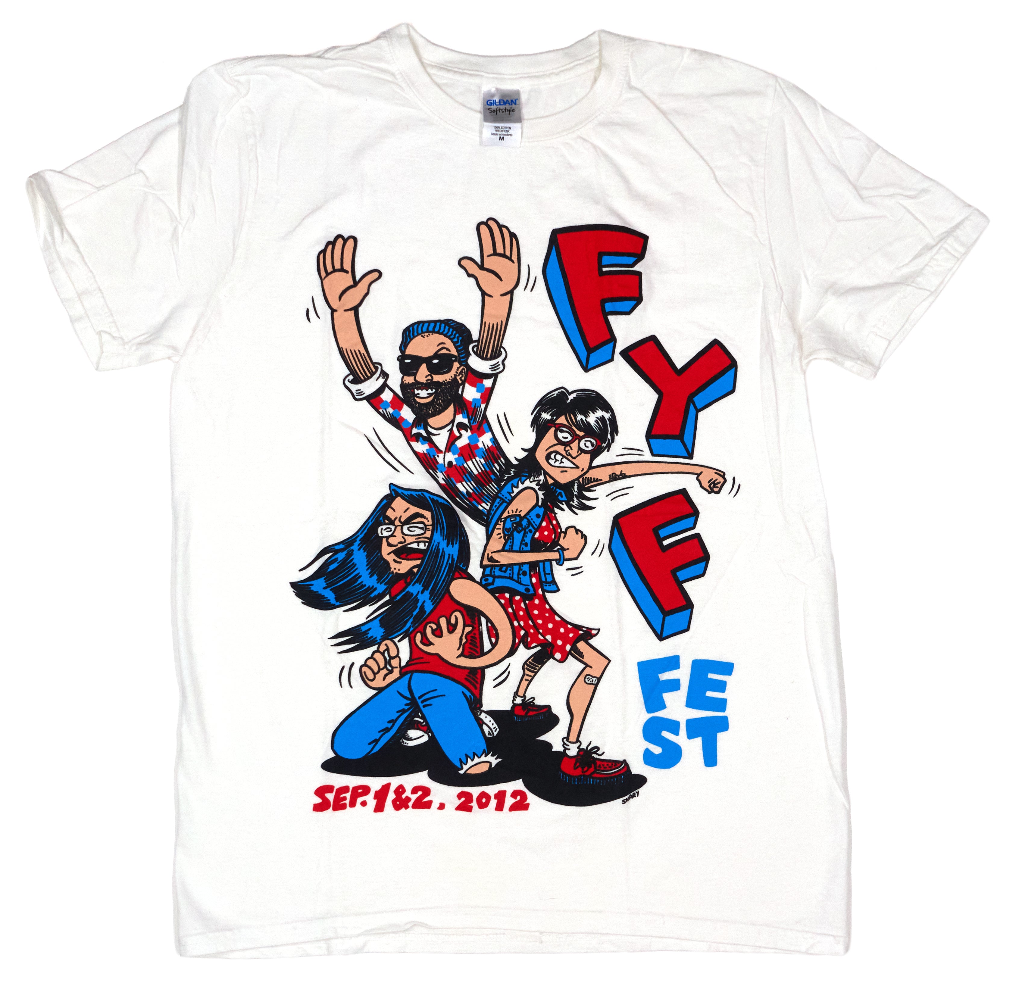 FYF Fest - Chris Shary 2012 Tour Shirt Size Medium