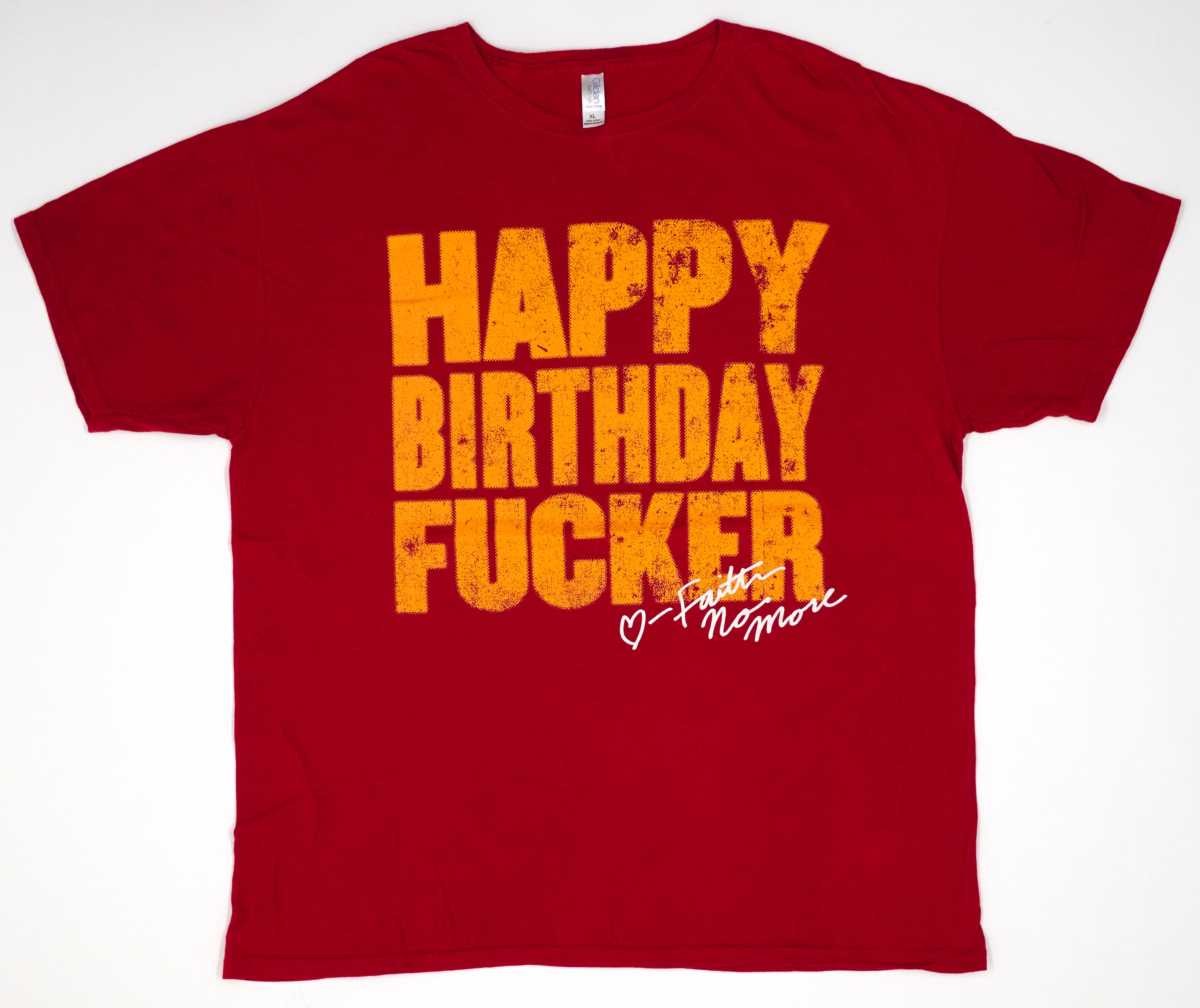 Faith No More - Happy Birthday Fucker Australia NZ Second Coming 2010 Tour Shirt Size XL