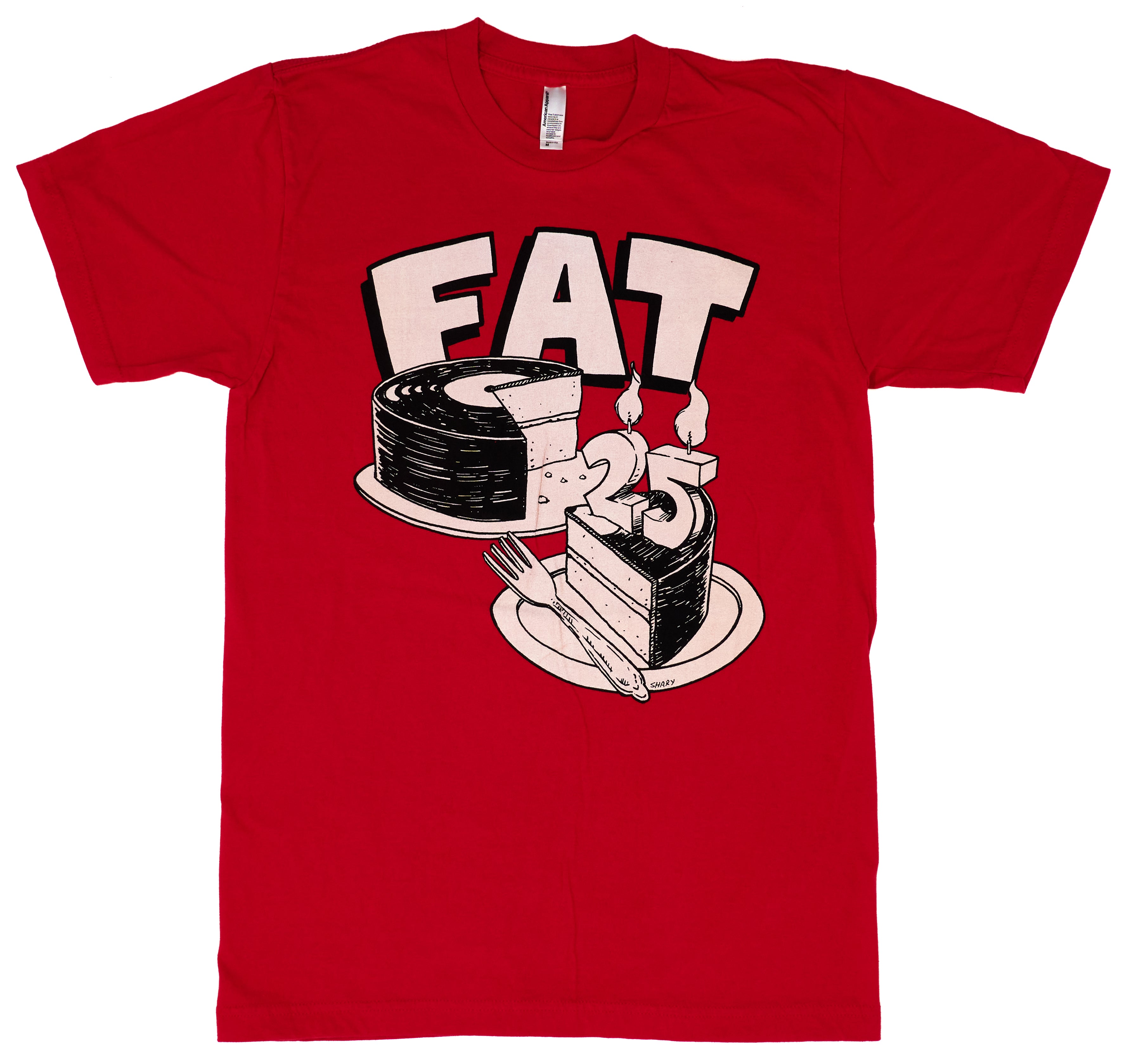Fat Wreck Chords - Eat Cake 25th Anniversary Logo Shirt Size Medium