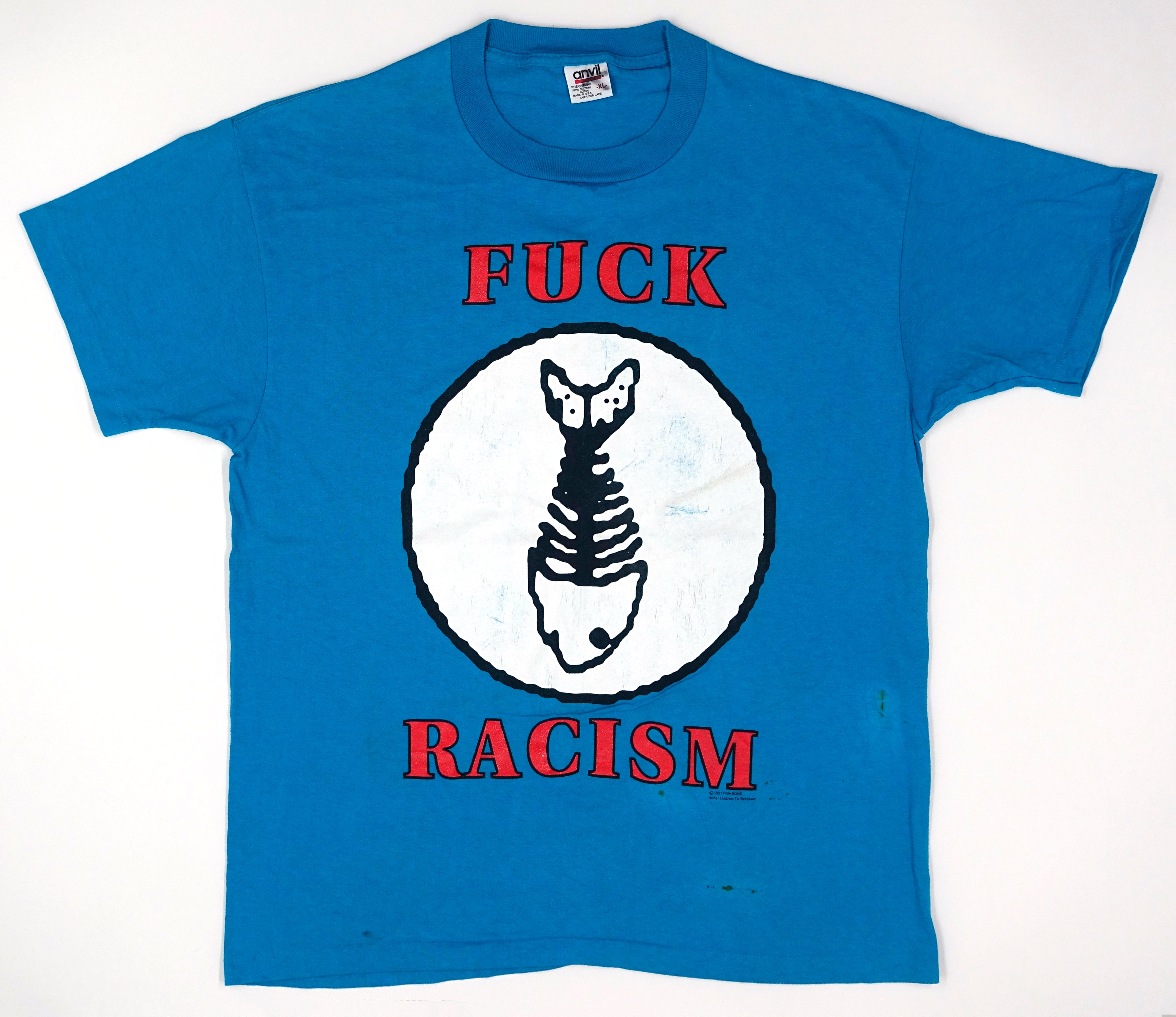 Fishbone - Fuck Racism / Reality Of My Surroundings 1991 Tour Shirt Size XL