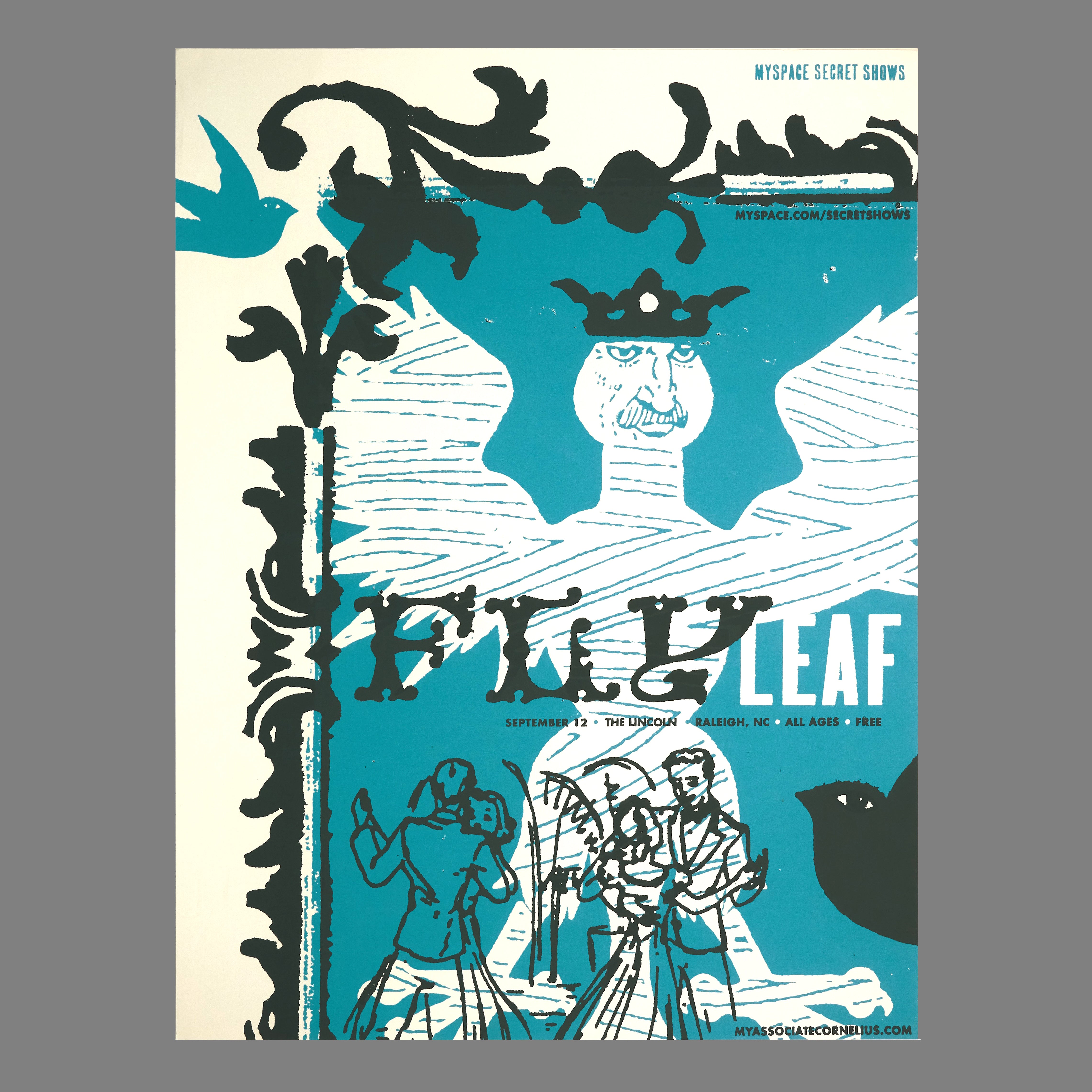 Flyleaf - 2007 MySpace Secret Show 18X24 Inch Silkscreened Poster Number 1 Of 350