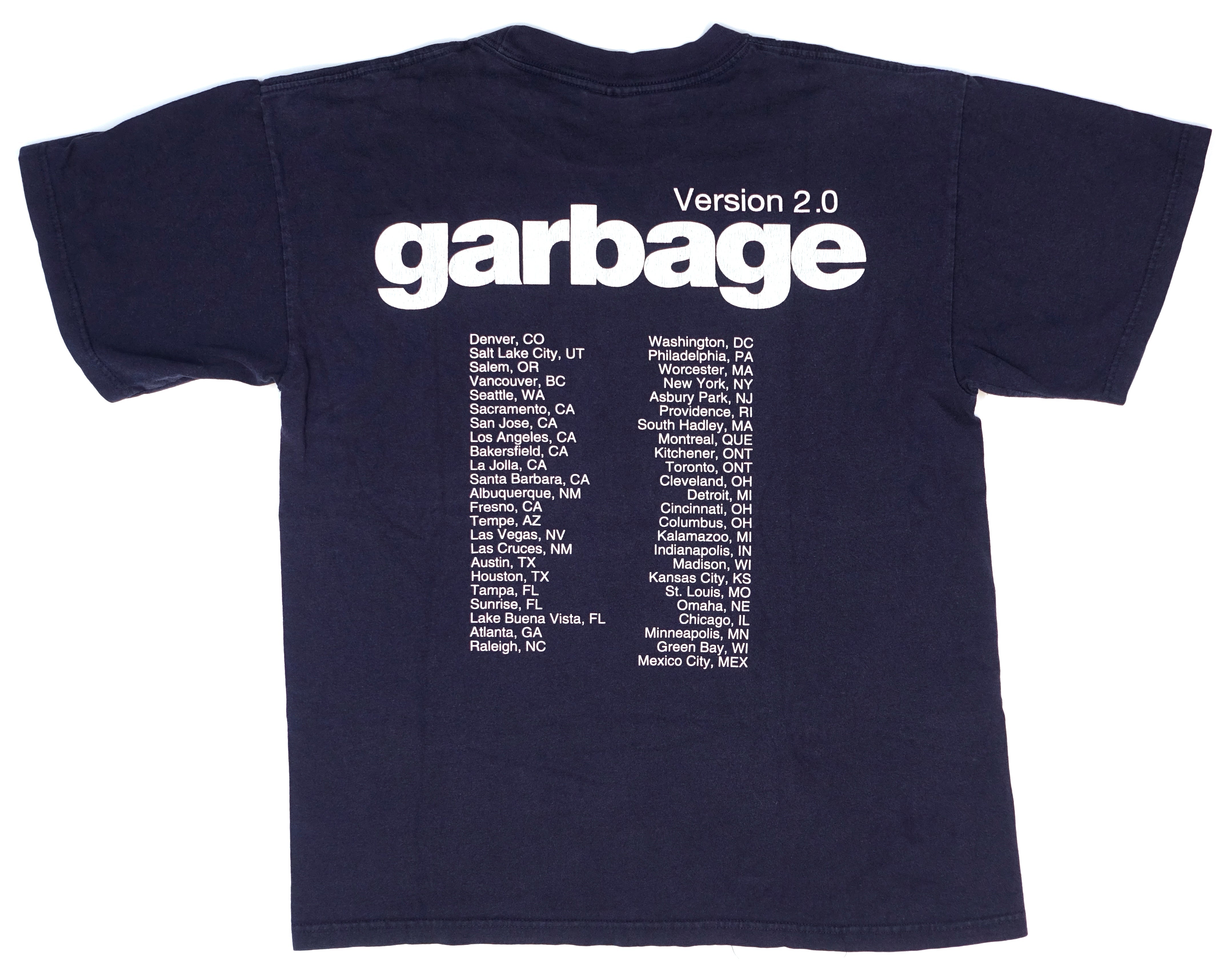 Garbage - Version 2.0 1998 World Tour Shirt Size Large