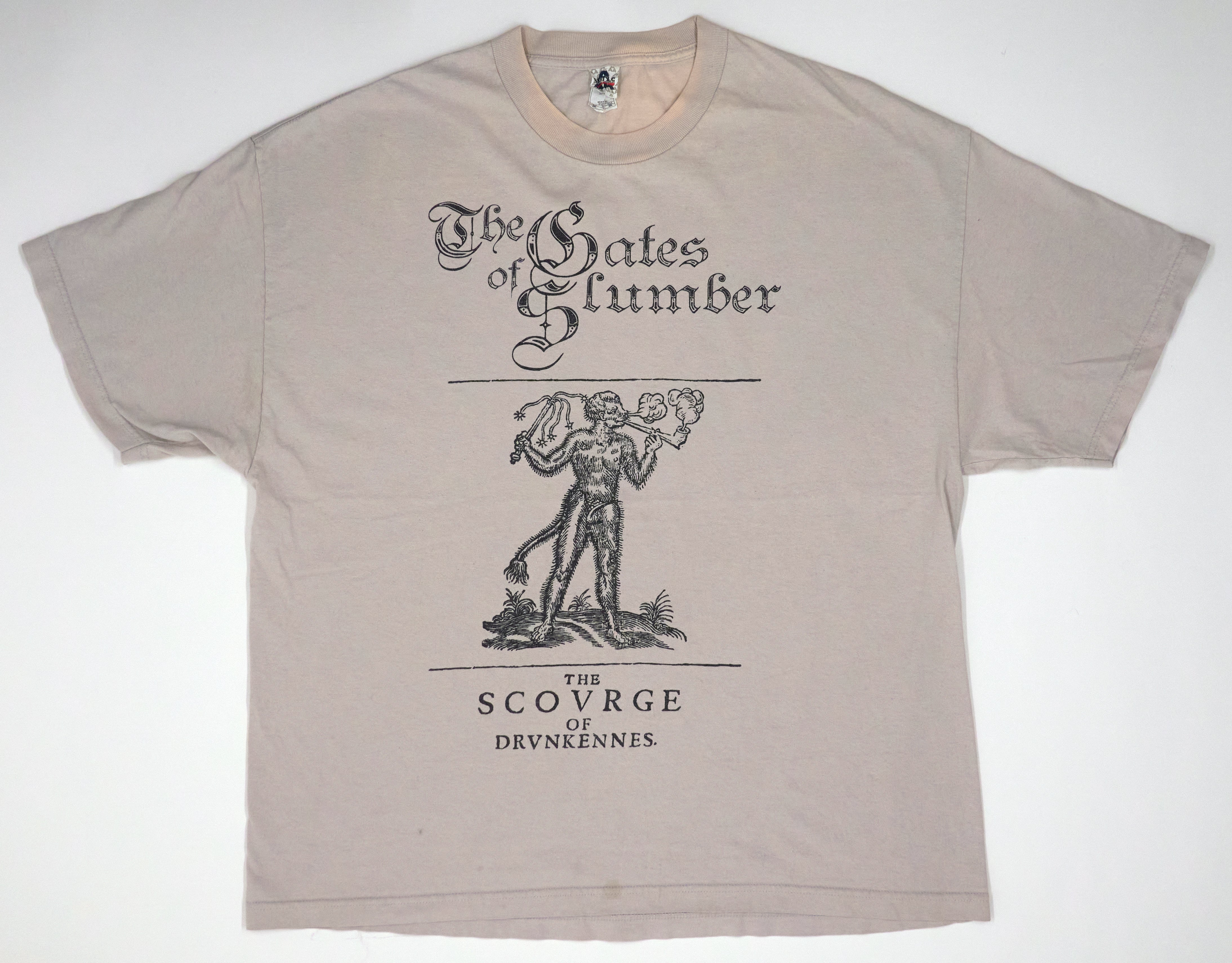 Gates Of Slumber – Scourge Of Drunkenness 2011 Tour Shirt Size 2XL