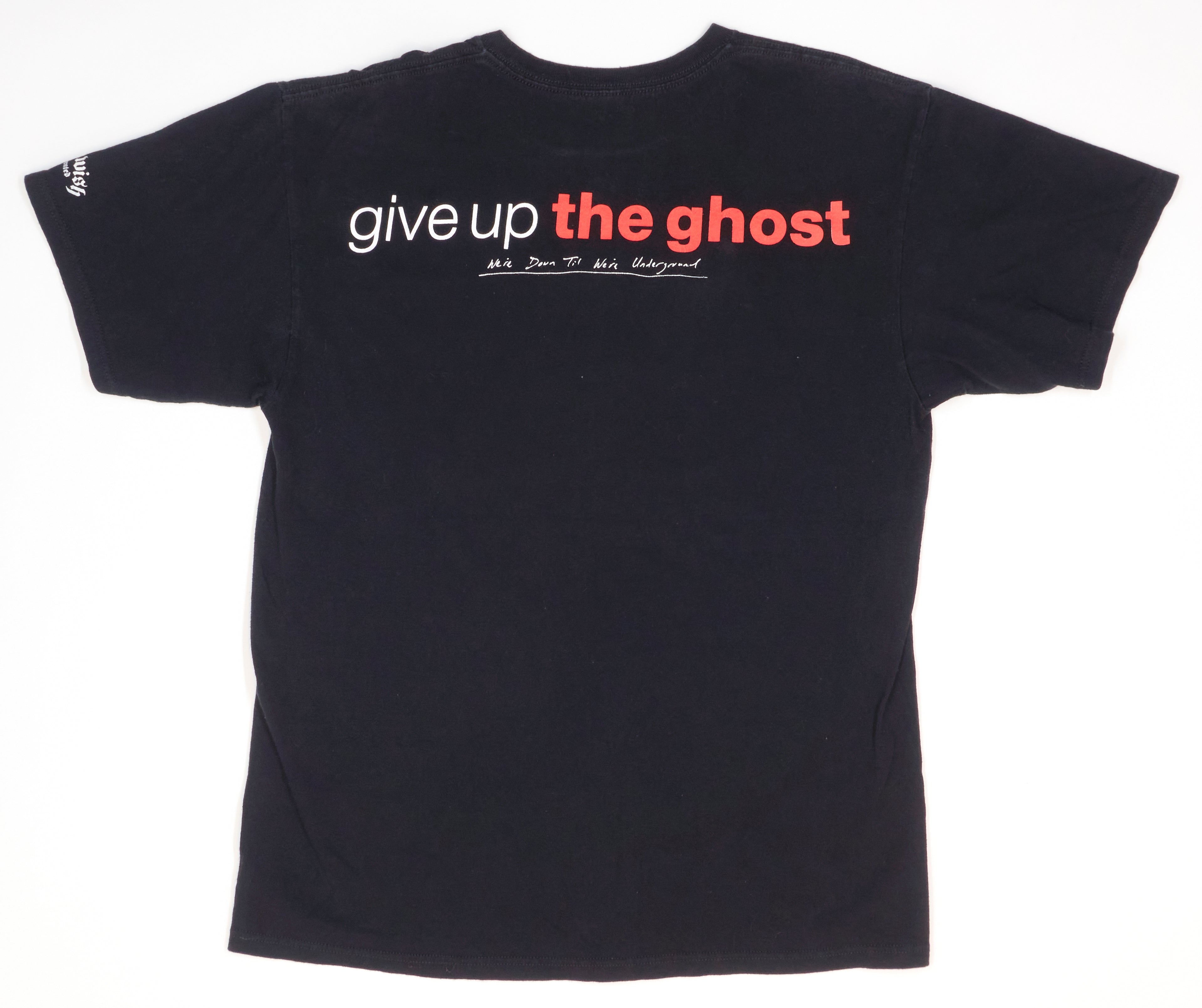 Give Up The Ghost – We're Down Until We're Underground 2003 Tour Shirt Size Large