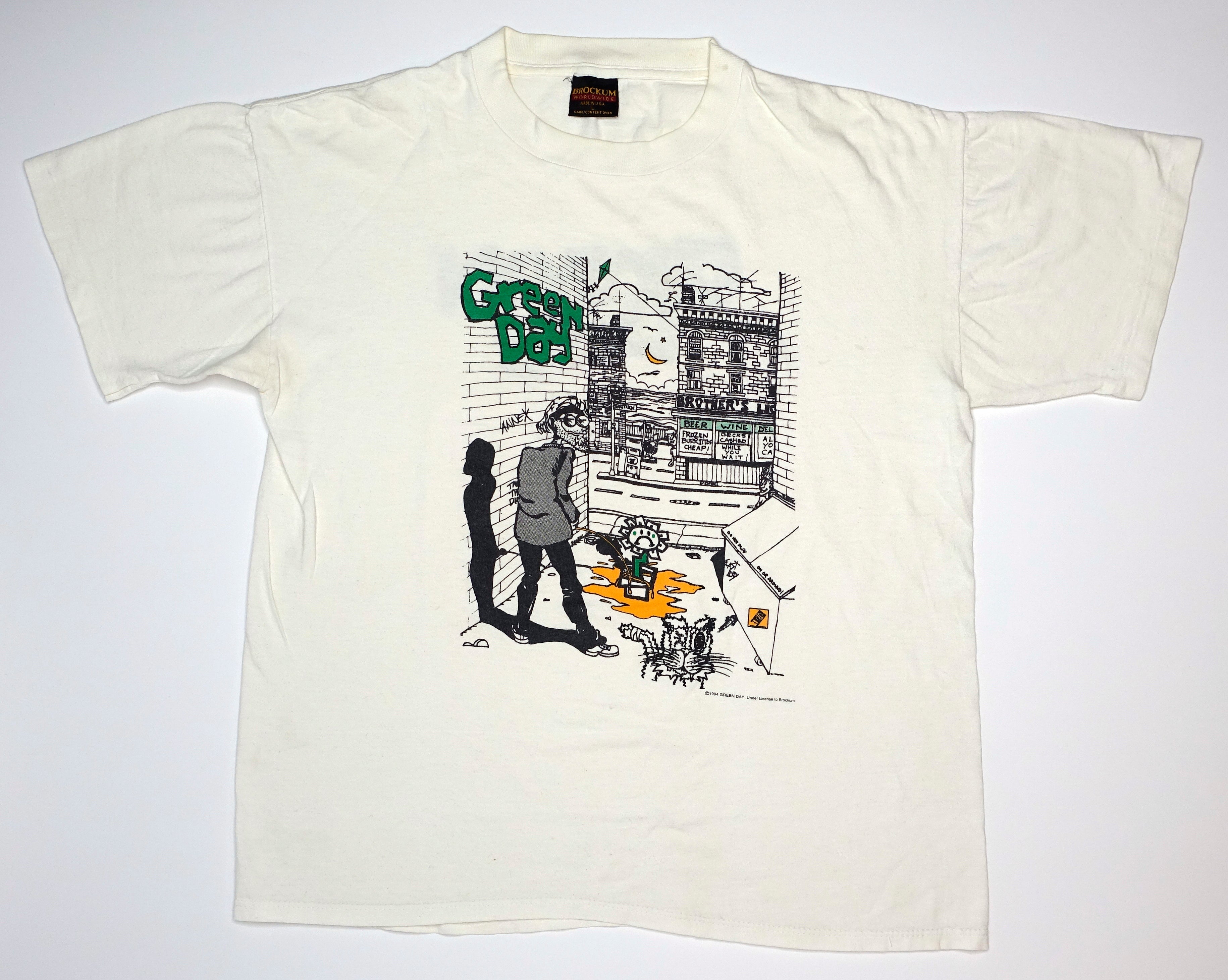 Green Day - Pissing In the Alley 1994 Tour Shirt Size Large