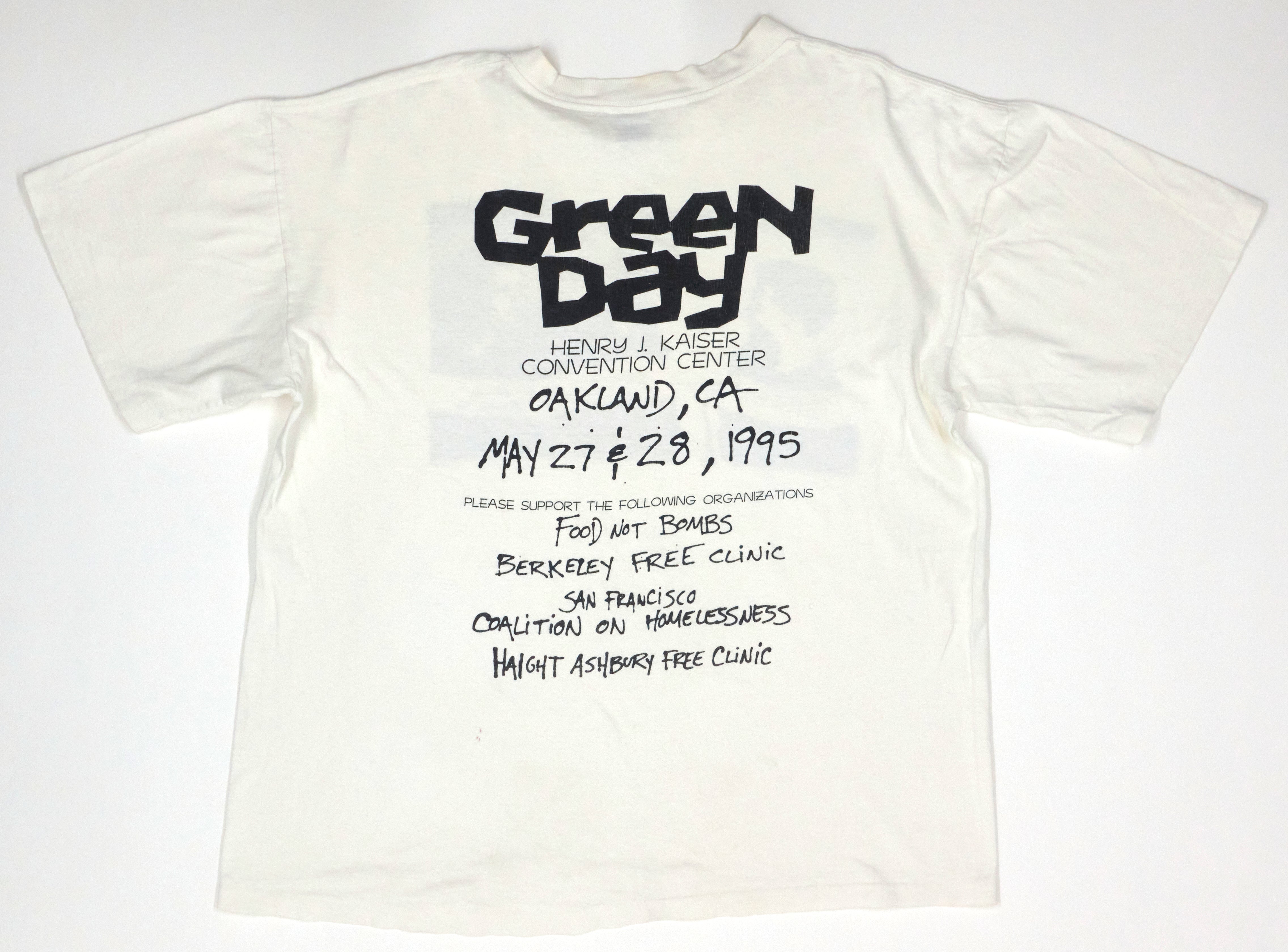 Green Day - Practice Space Oakland '95 Shirt Size XL