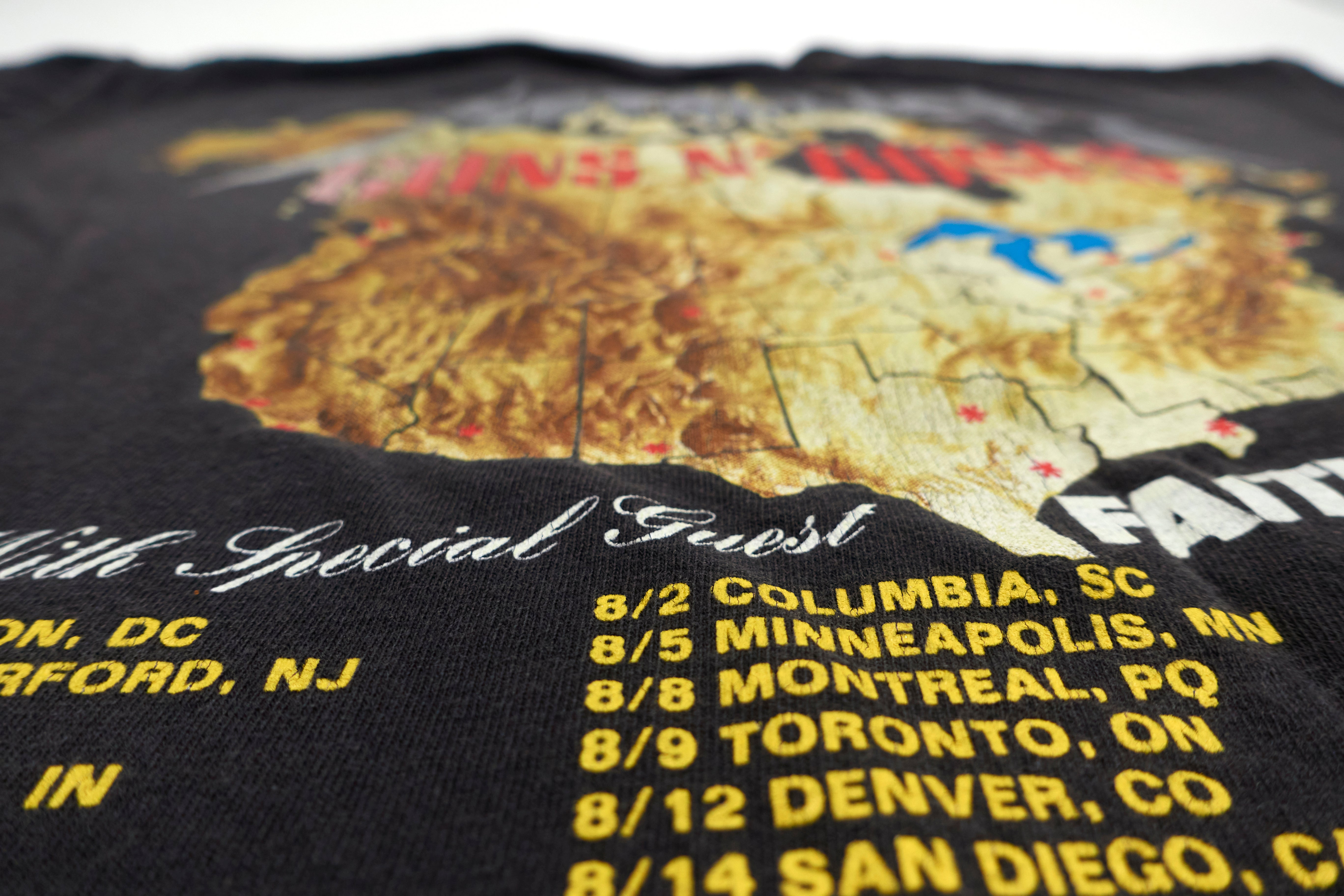 Guns N' Roses / Metallica -1992 US Tour Shirt w/ Faith No More Size Large