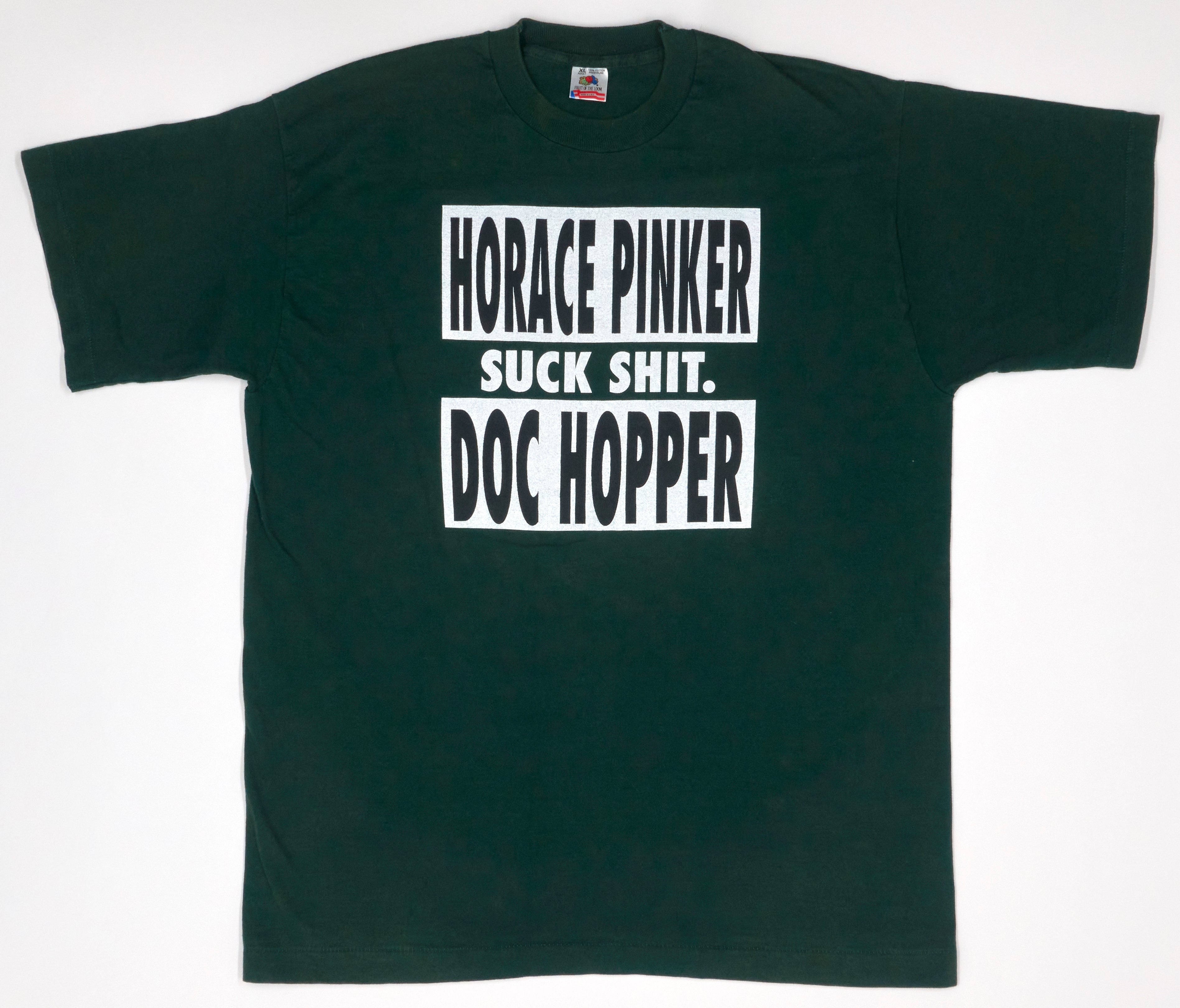 Horace Pinker / Doc Hopper – Suck Shit 1995 Off Time Records Shirt Size XL