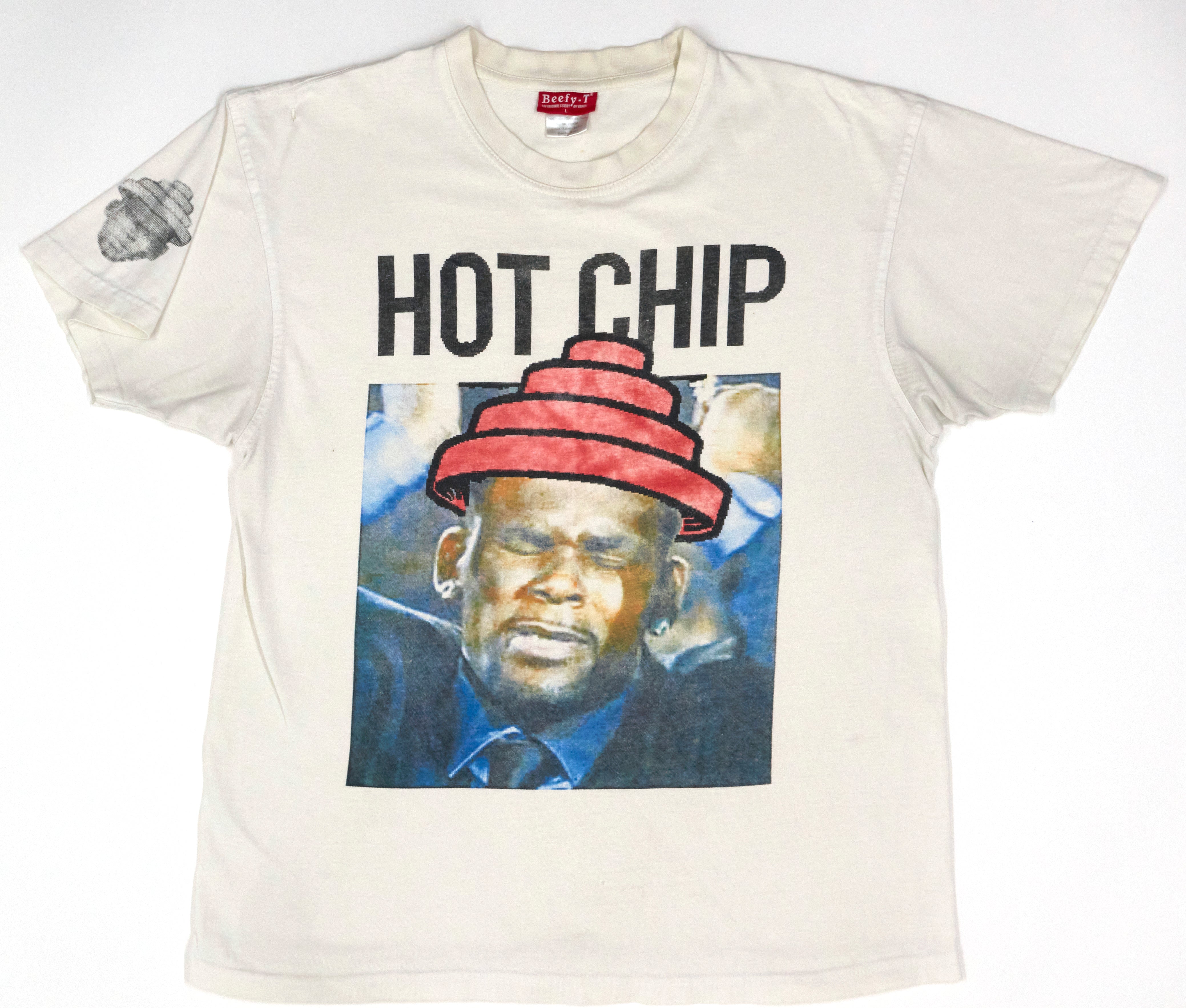 Hot Chip - R. Kelly Trial With Devo Hat Crying 2010 Tour Shirt Size Large