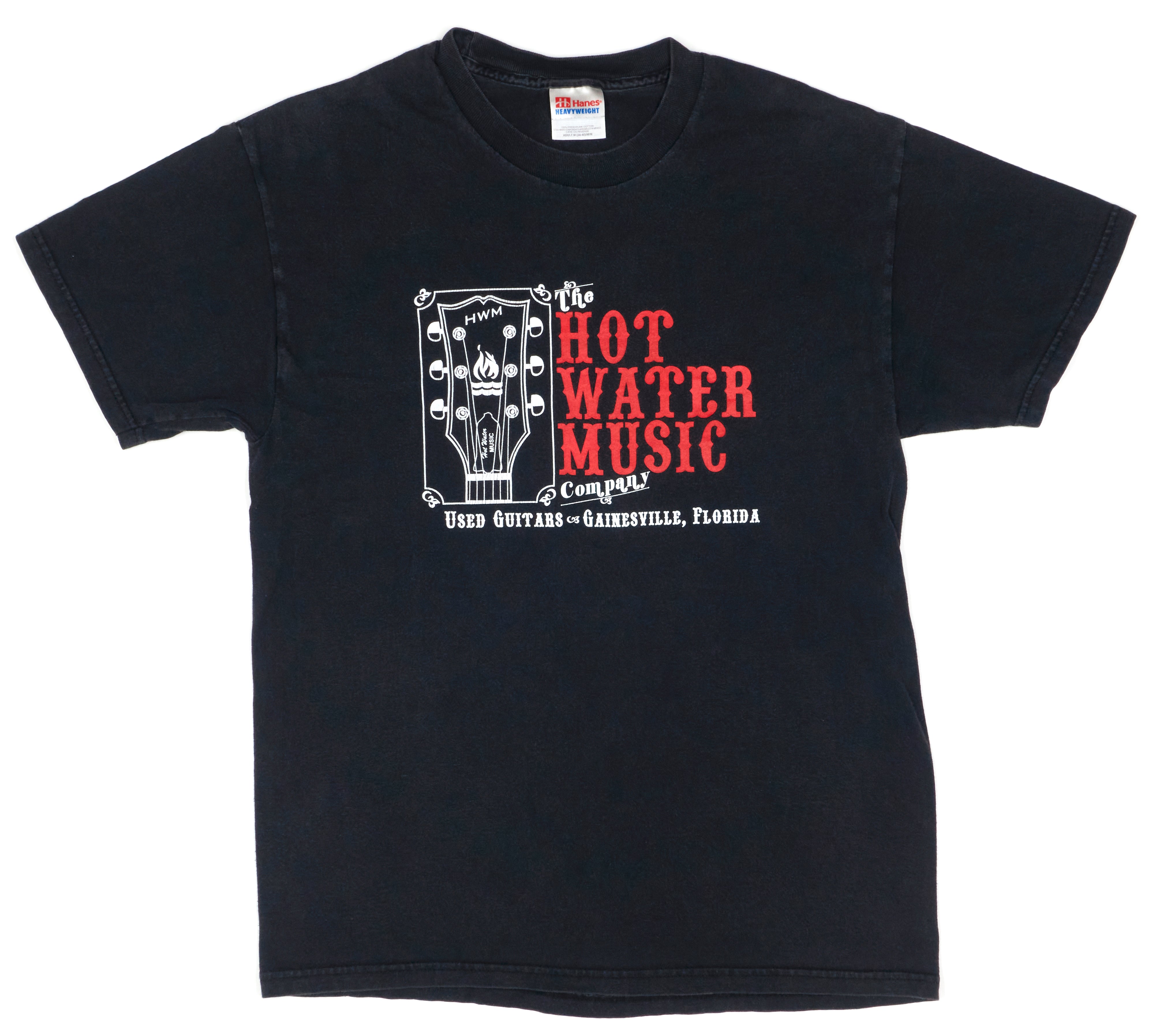 Hot Water Music - Hot Water Music Company Used Guitars 1999 Tour Shirt Size Medium